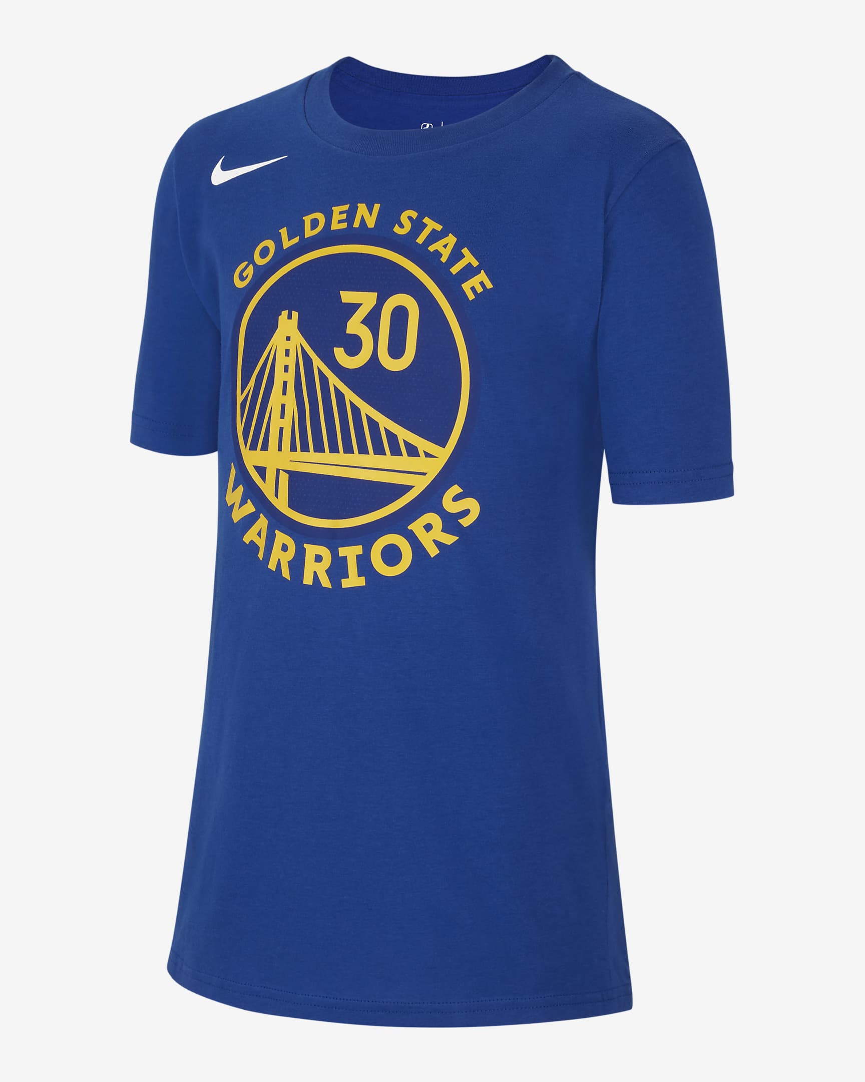 Golden State Warriors Older Kids' Nike NBA T-Shirt - Rush Blue