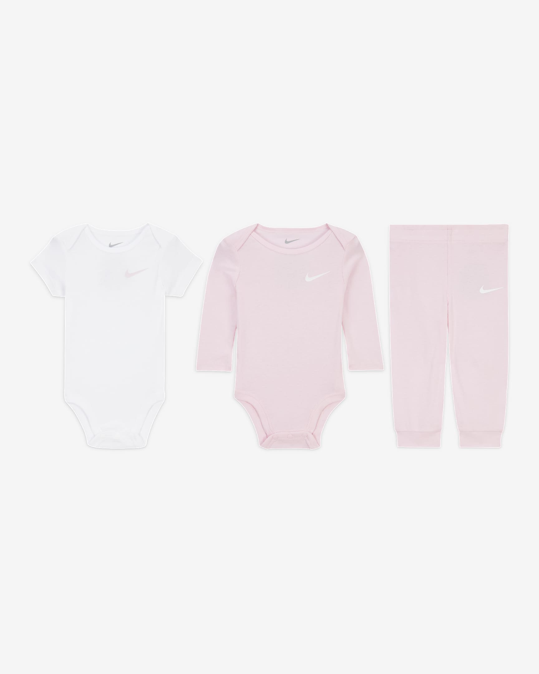 Nike Baby Essentials Baby (0-9M) 3-Piece Pants Set - Pink Foam