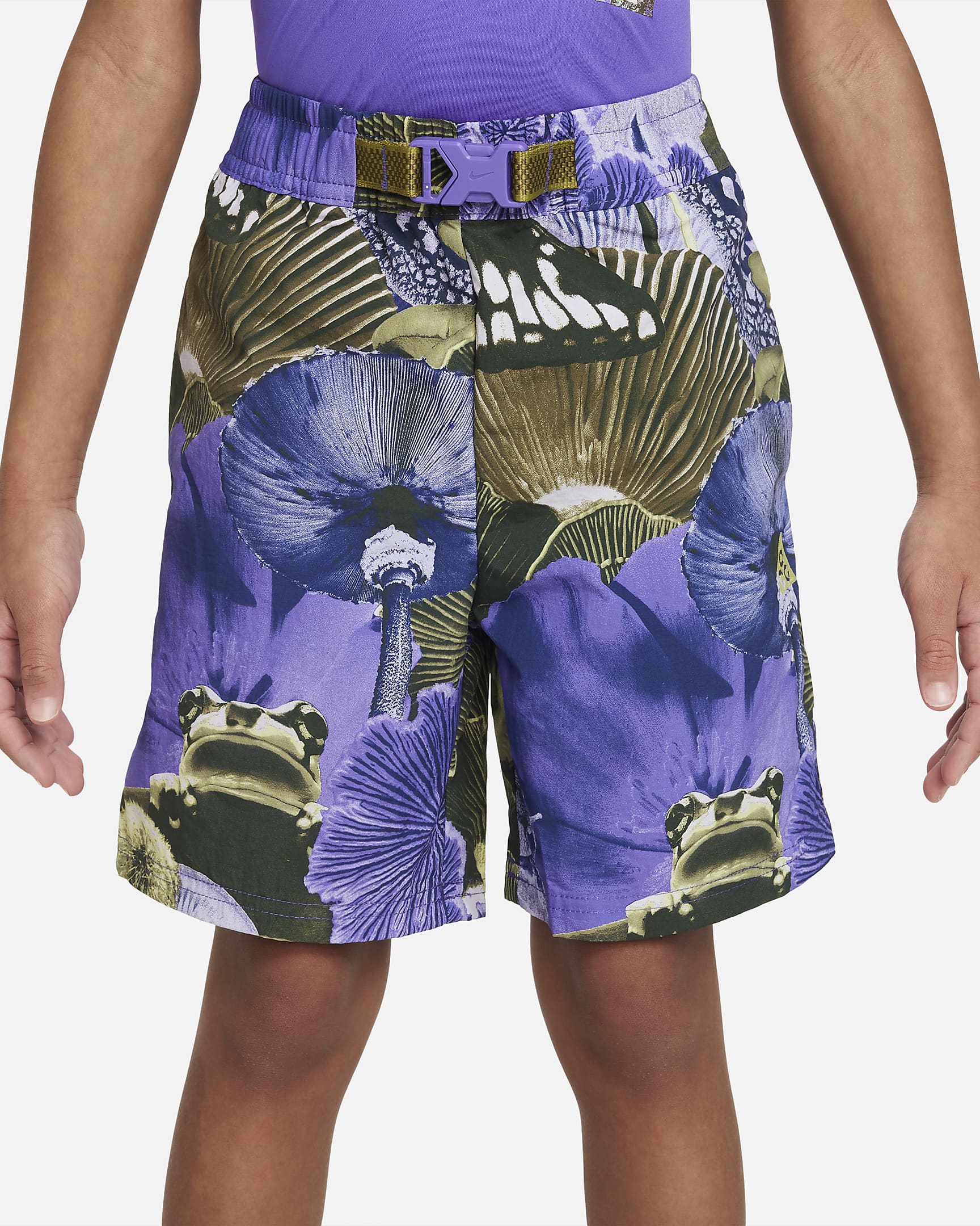 Spodenki dla małych dzieci Nike ACG Printed Trail Shorts - Action Grape