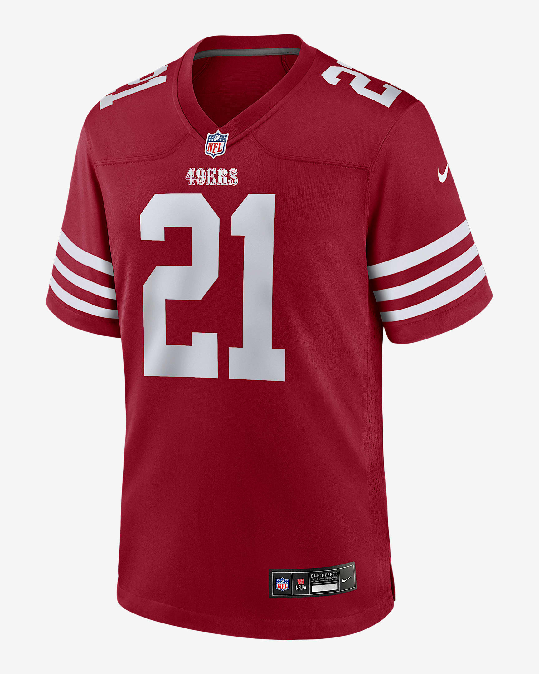 Deion Sanders San Francisco 49ers Retired Men's Nike NFL Game Jersey - Scarlet