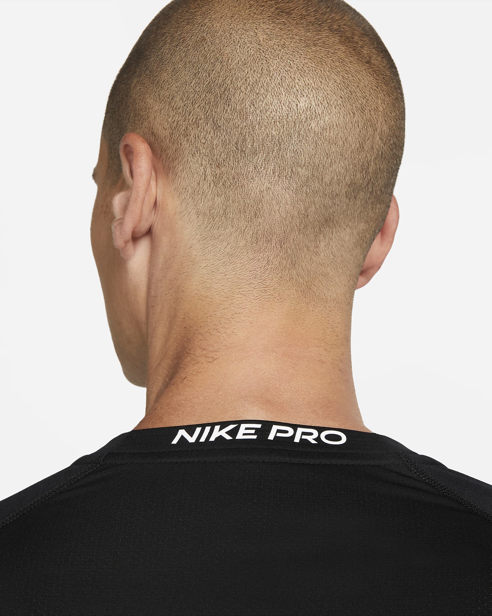 Nike Pro Warm Men's Long-Sleeve Top - Black/White