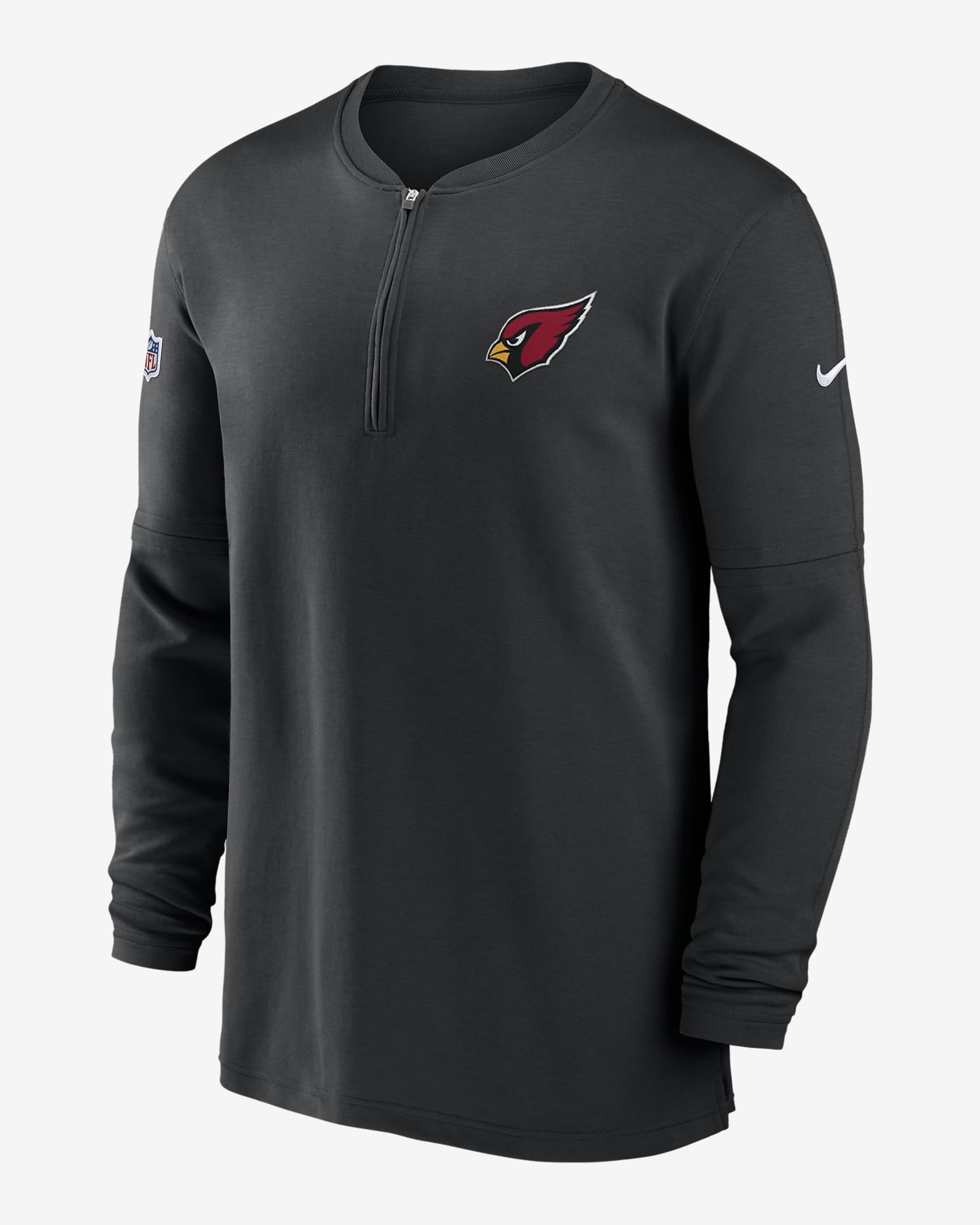 Arizona Cardinals Sideline Men’s Nike Dri-FIT NFL 1/2-Zip Long-Sleeve ...
