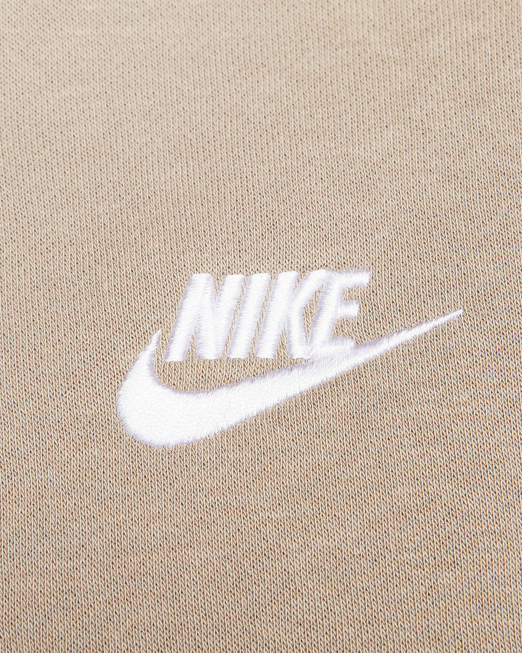 Sweat à capuche Nike Sportswear Club Fleece - Khaki/Khaki/Blanc