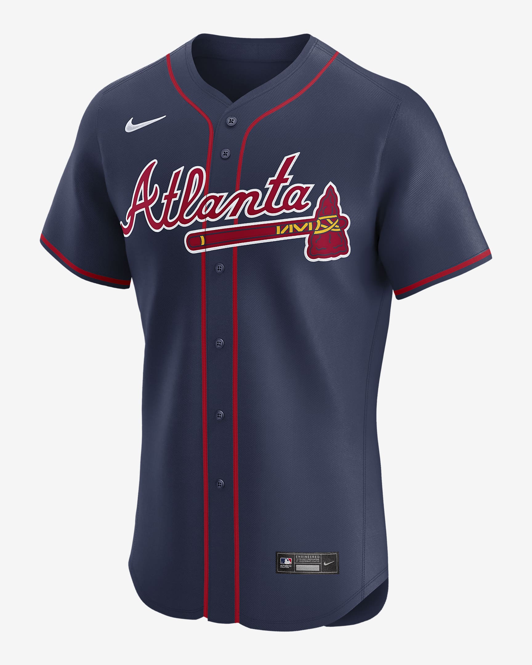 Atlanta Braves Men's Nike Dri-FIT ADV MLB Elite Jersey - Navy