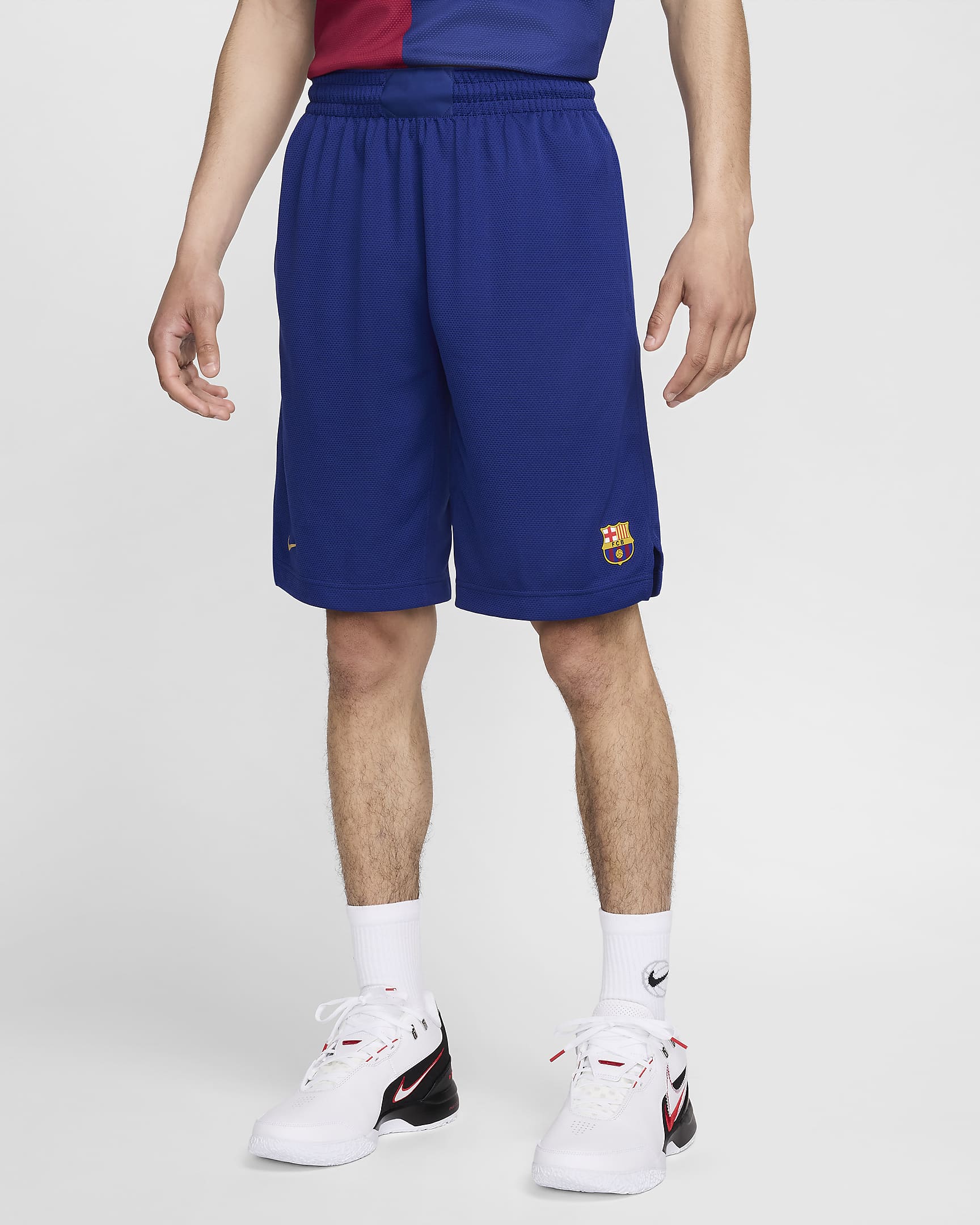 Short de basket replica Nike Dri-FIT FC Barcelona 2024 Domicile pour homme - Deep Royal Blue/Club Gold