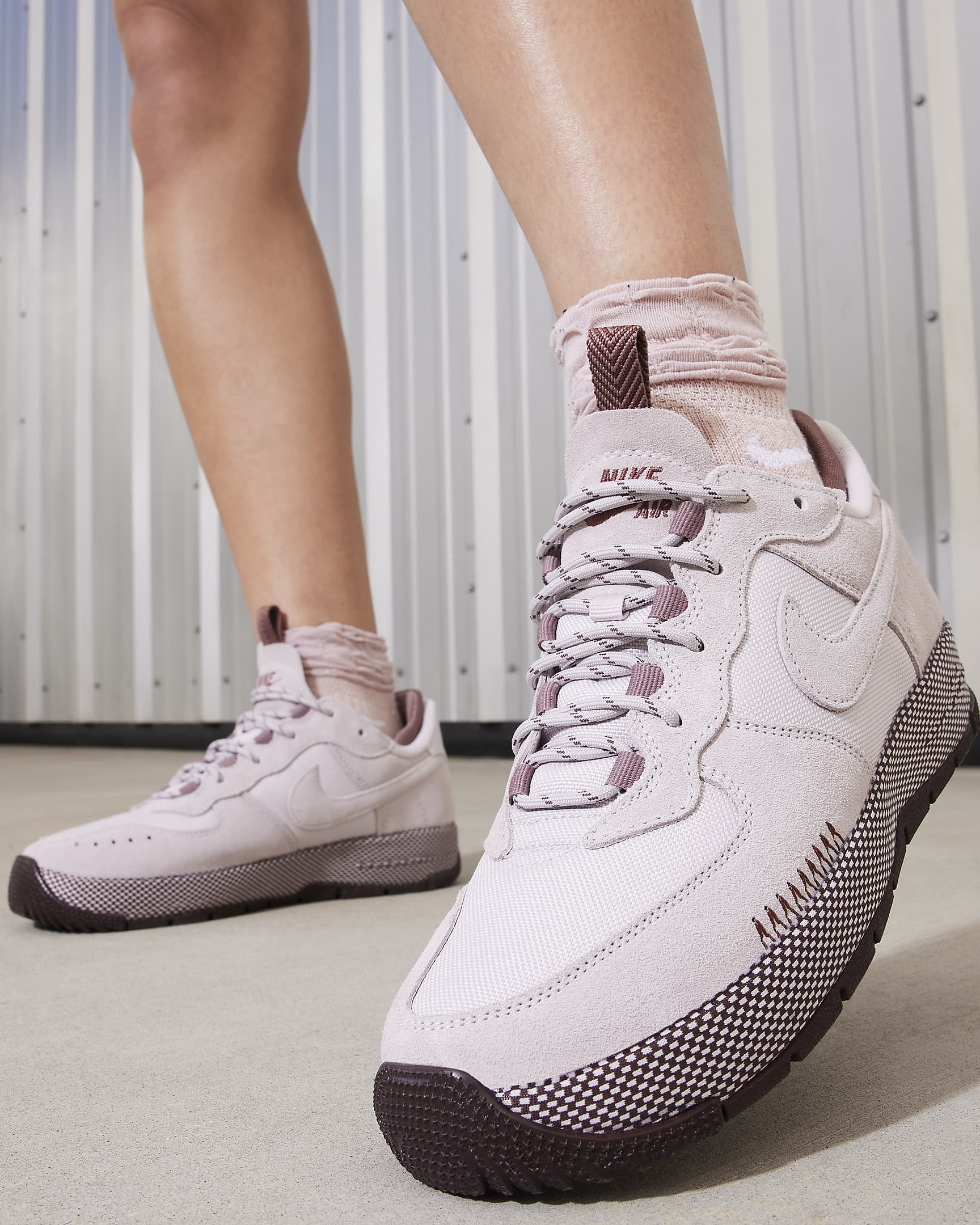 Nike Air Force 1 Wild Women's Shoes - Platinum Violet/Smokey Mauve/Earth/Platinum Violet