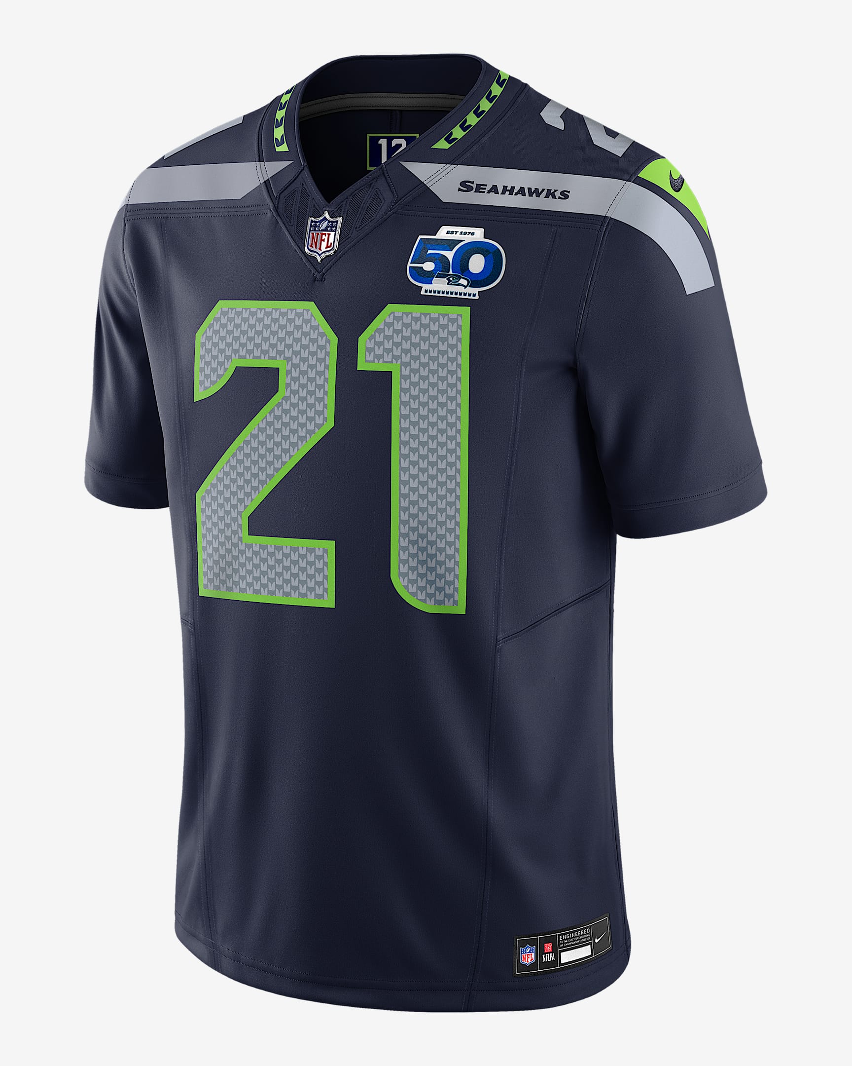 Devon Witherspoon Seattle Seahawks 50th Anniversary Men's Nike Dri-FIT NFL Limited Jersey - Navy