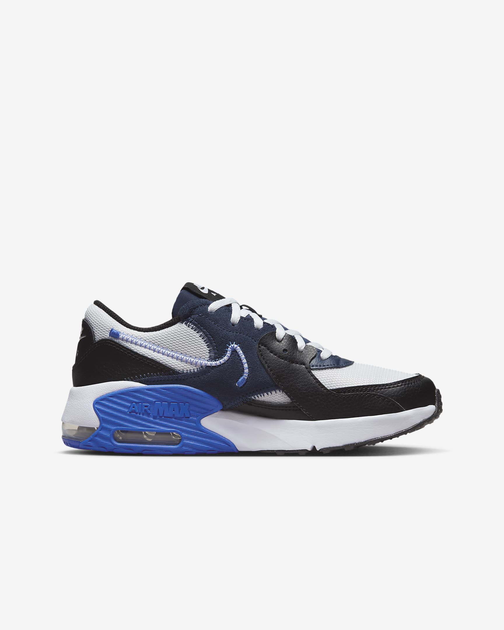 Nike Air Max Excee 大童鞋款 - 白色/Hyper Royal/Midnight Navy/黑色