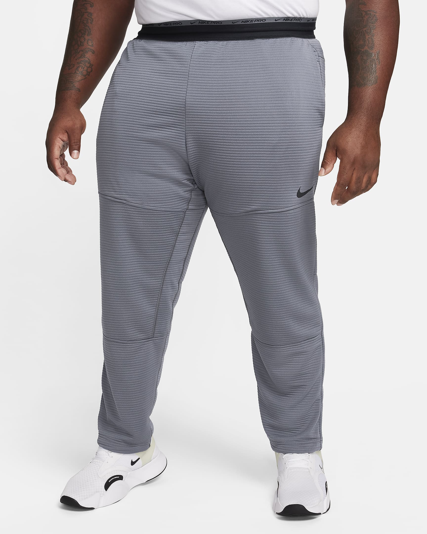 Pantalones de fitness de tejido Fleece Dri-FIT para hombre Nike - Gris hierro/Negro