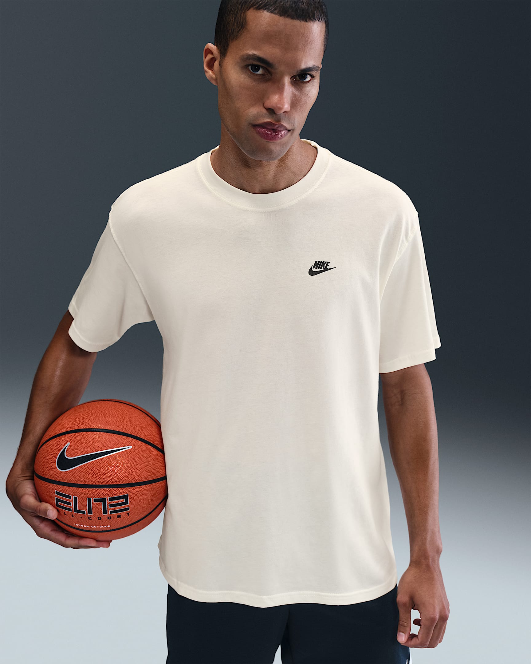 Nike Max90-basketball-T-shirt til mænd - Sail