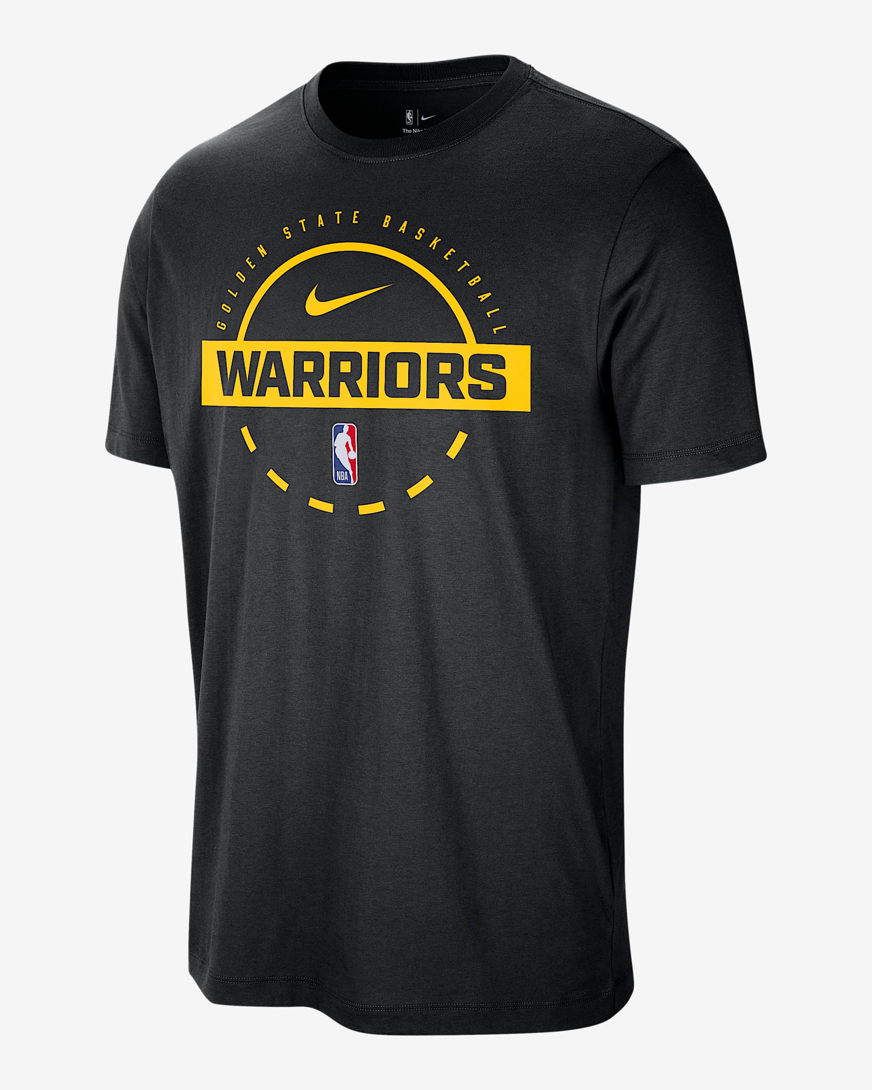 Playera de entrenamiento Nike de la NBA para hombre Golden State Warriors - Negro