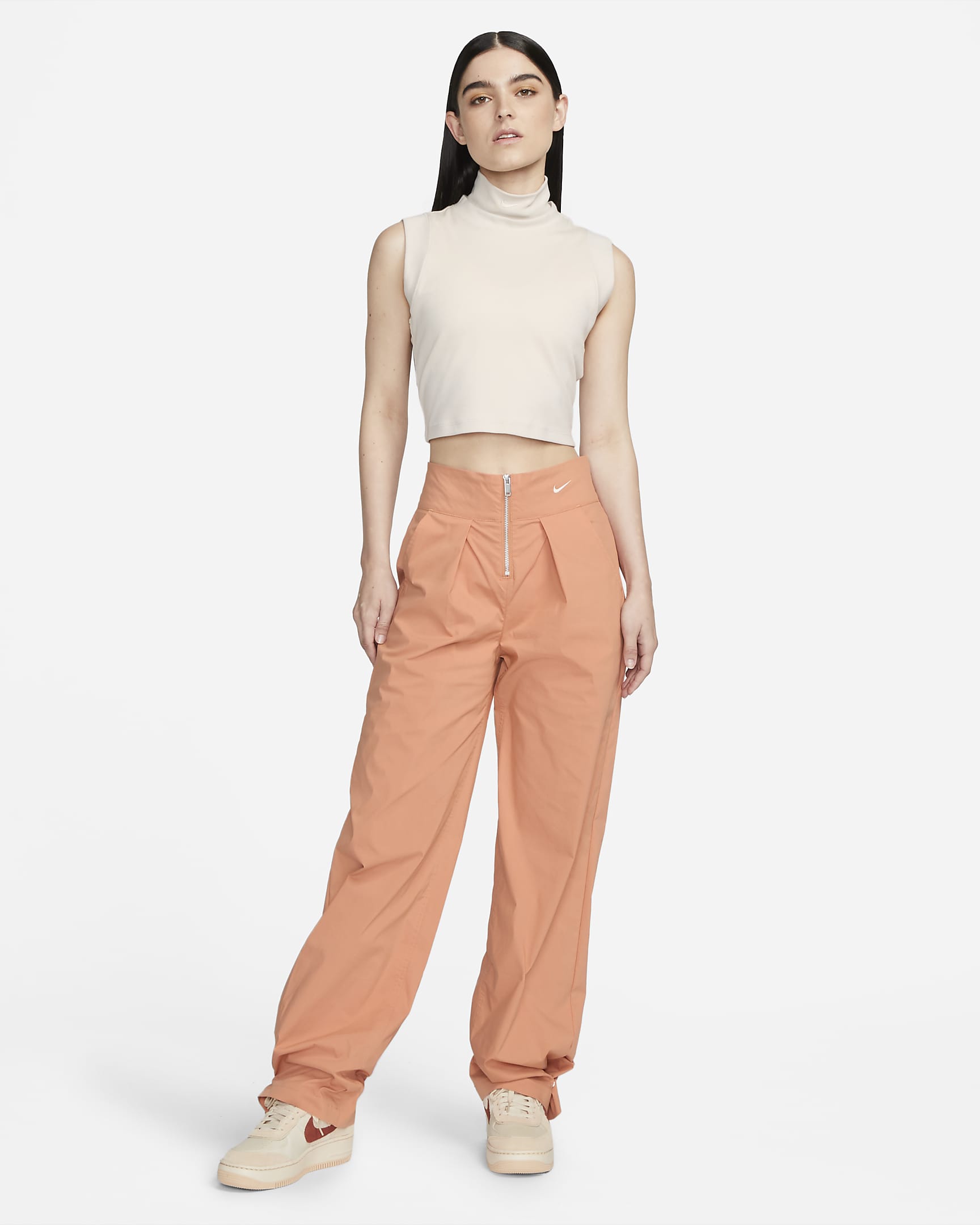 Nike Sportswear Collection Women's MockNeck Cropped Tank Top. Nike SK