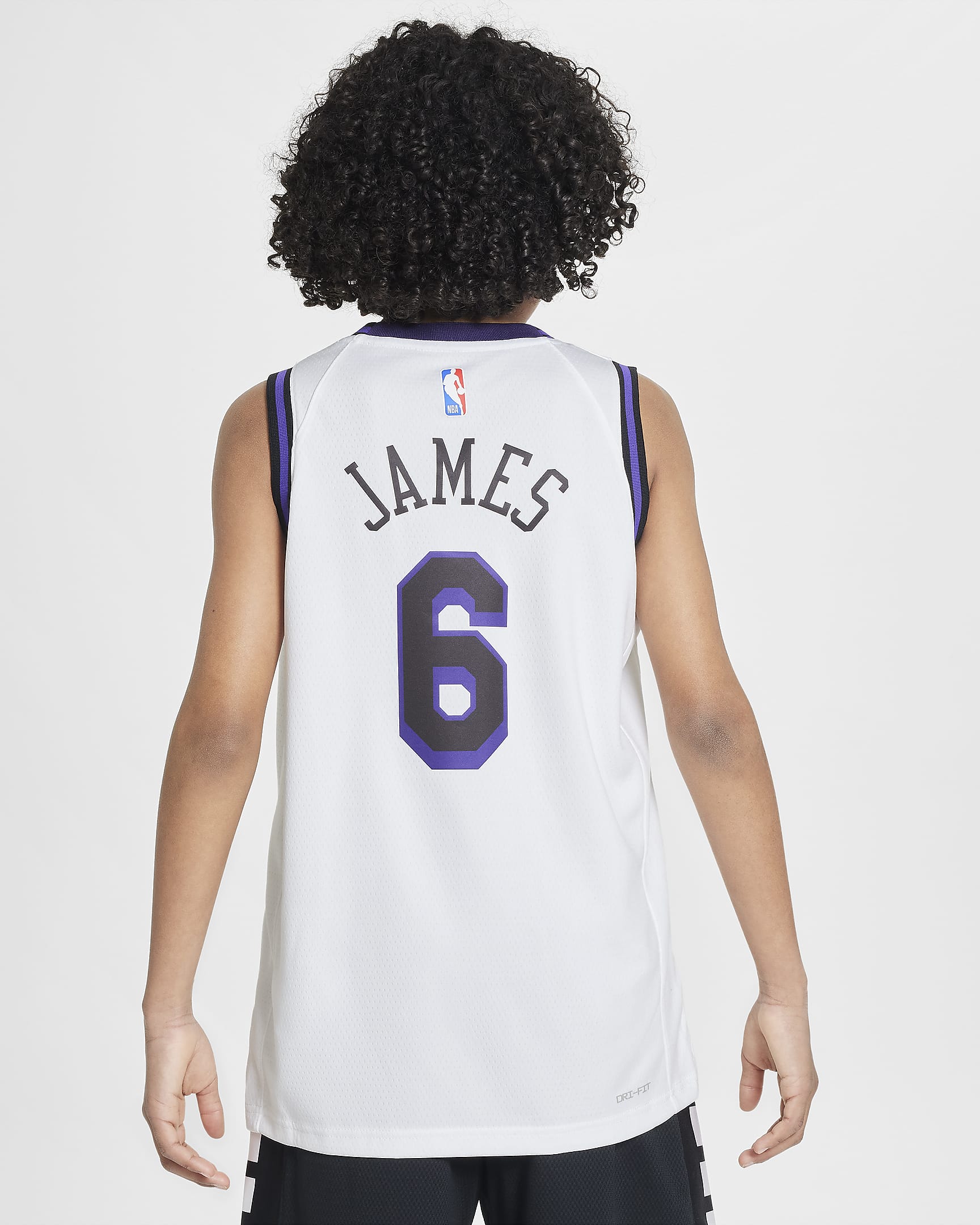 LeBron James Los Angeles Lakers City Edition Older Kids' Nike Dri-FIT ...