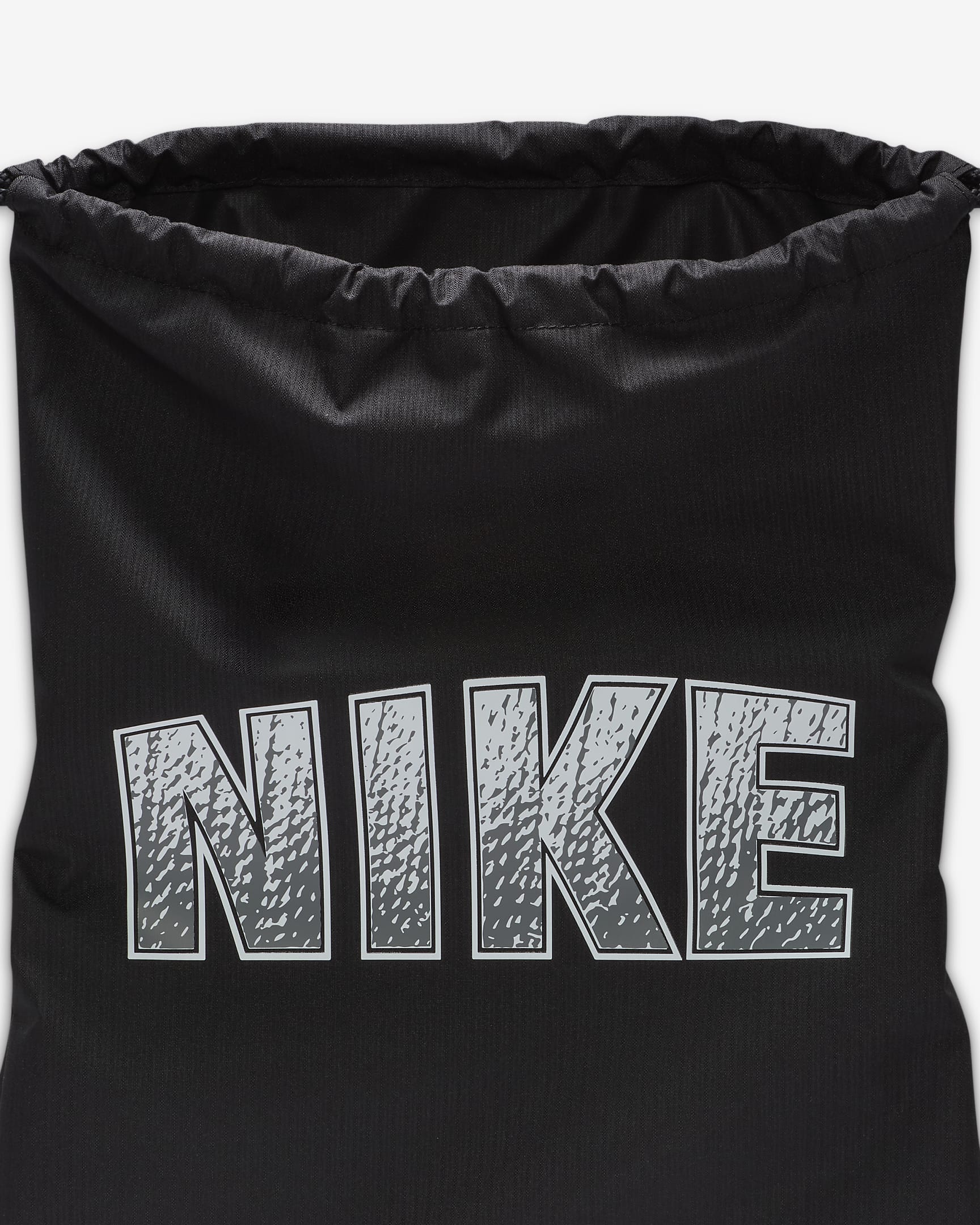 Nike Kids' Drawstring Bag (12L) - Black/Black/Smoke Grey