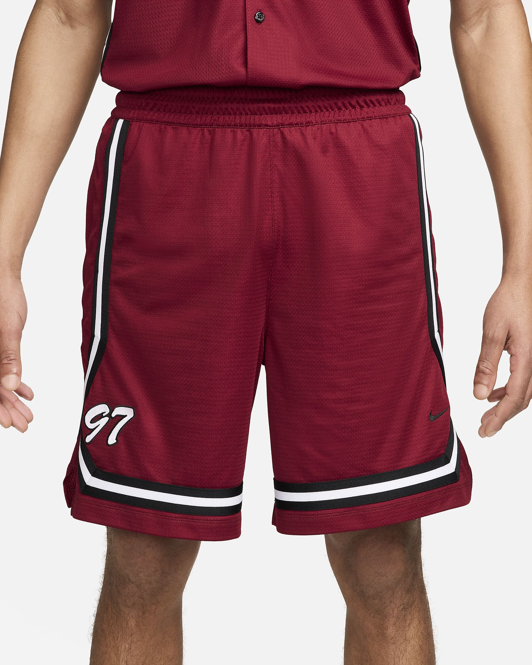 Nike DNA Crossover Dri-FIT Basketballshorts für Herren (ca. 20,5 cm) - Team Red/Schwarz