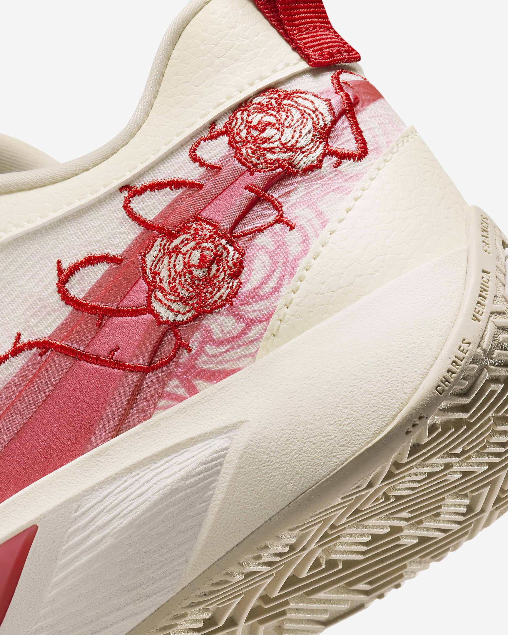 Sapatilhas de basquetebol Giannis Freak 6 Júnior - Coconut Milk/Sail/Vermelho University/Rosa Aster