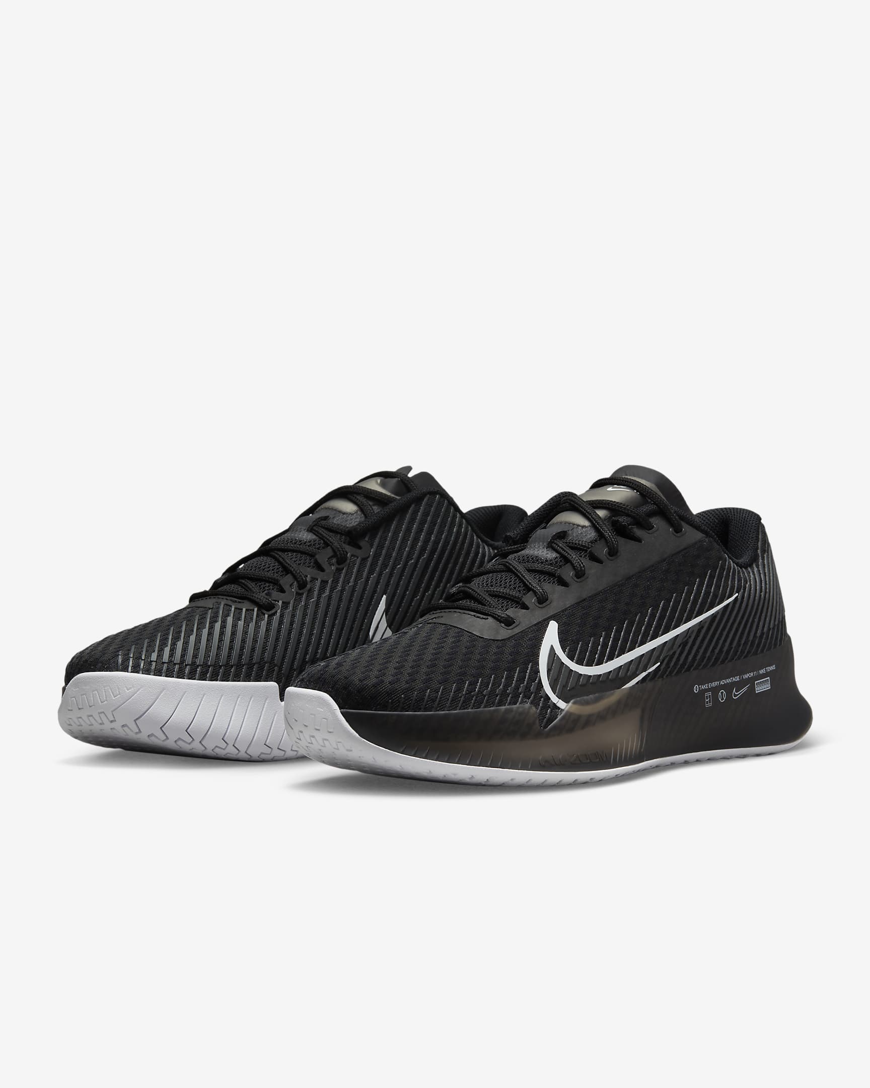 NikeCourt Air Zoom Vapor 11 Damen-Tennisschuh für Hartplätze - Schwarz/Anthracite/Weiß