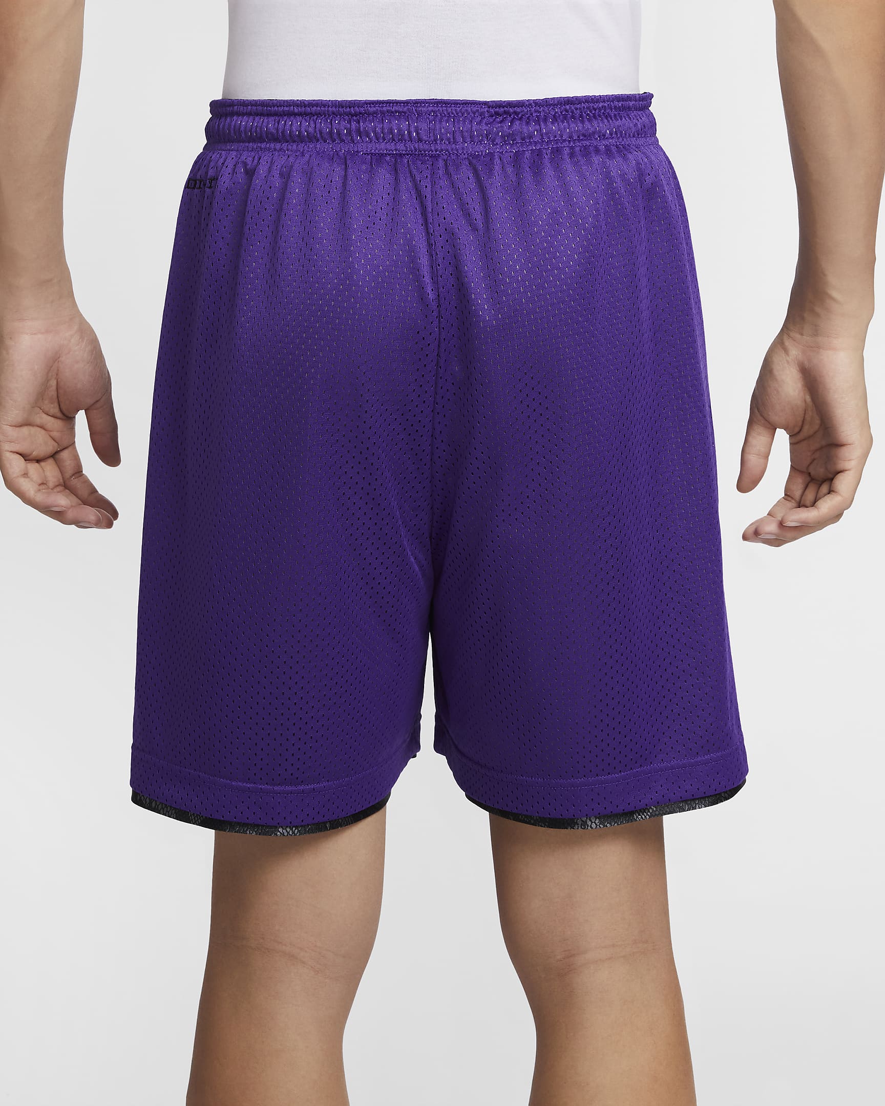 Kobe Men's 6" Dri-FIT Standard Issue Reversible Basketball Shorts - Black/Field Purple/Amarillo