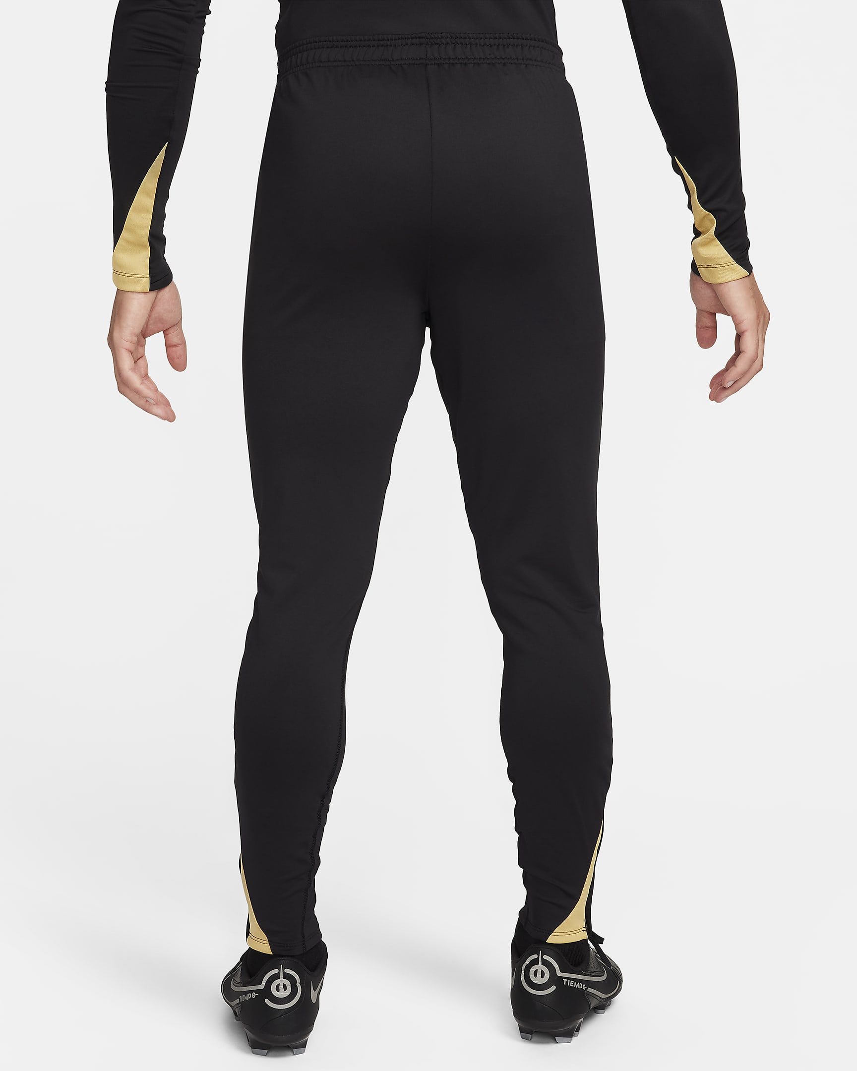 Nike Strike Dri-FIT Fußballhose für Herren - Schwarz/Schwarz/Jersey Gold/Metallic Gold