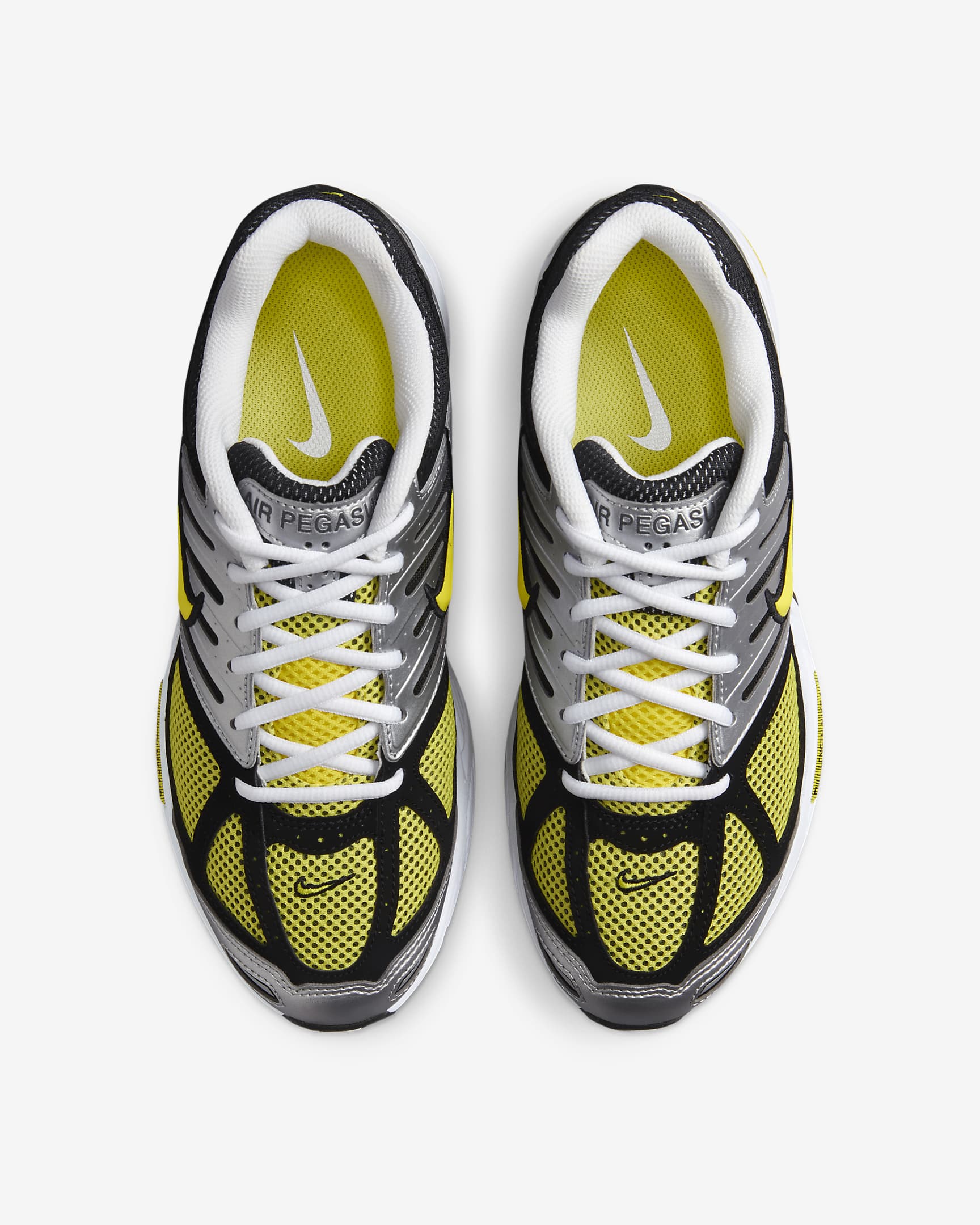 Nike Air Pegasus 2005 Women's Shoes - White/Metallic Silver/Black/Opti Yellow