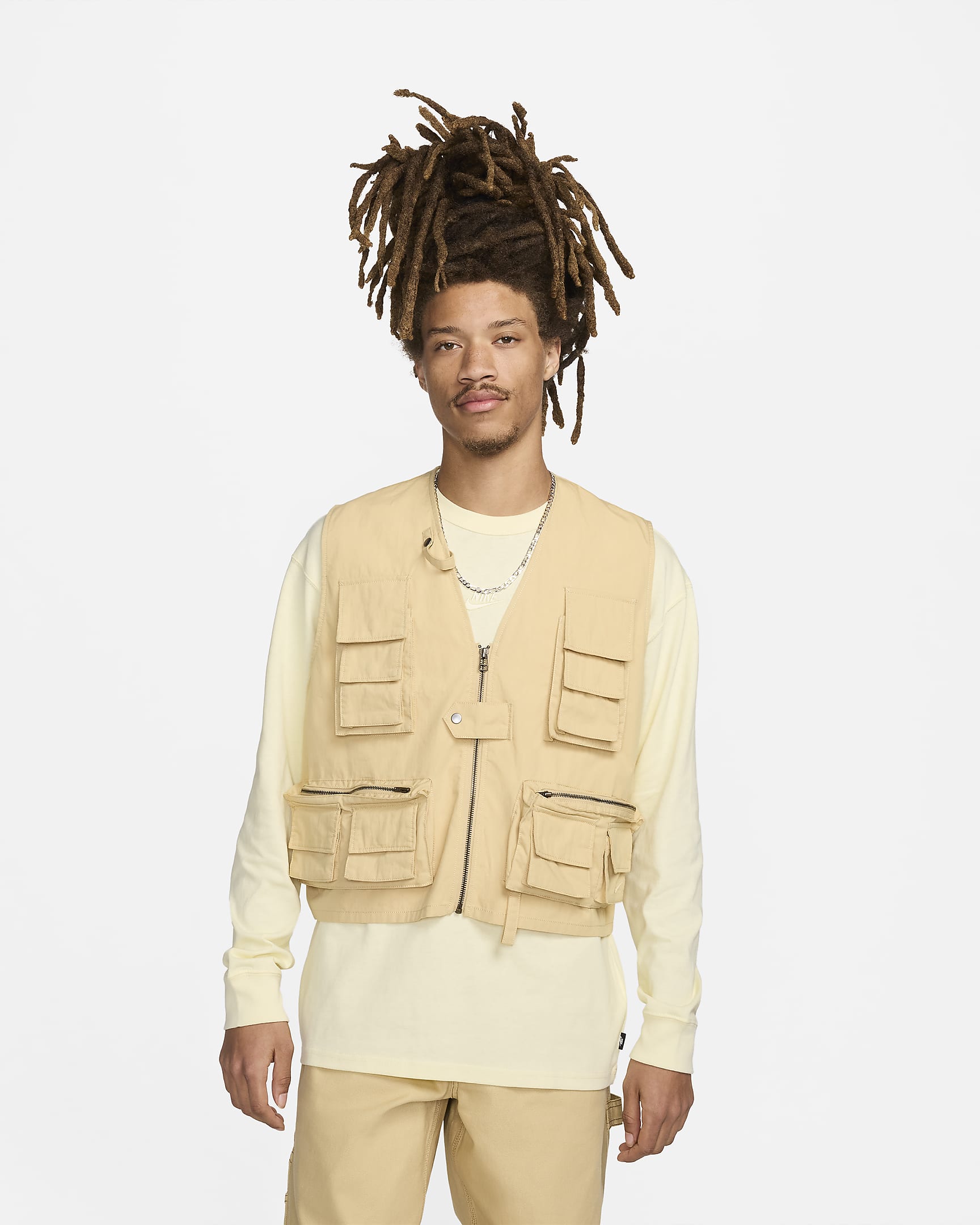 Nike Life Men's Utility Gilet - Sesame/Sesame