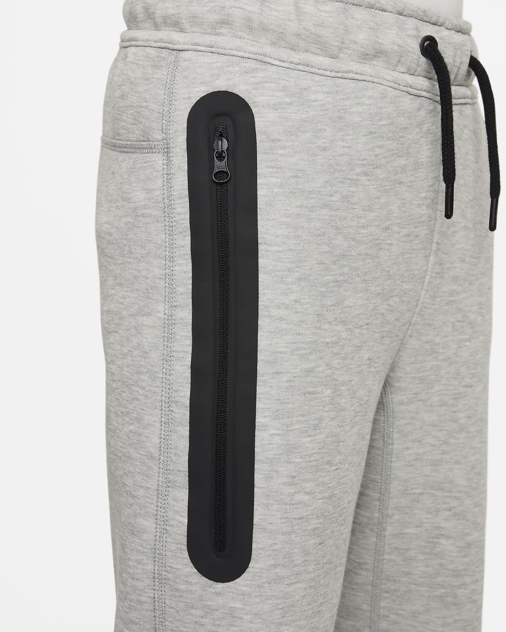 Nike Sportswear Tech Fleece Older Kids' (Boys') Trousers - Dark Grey Heather/Black/Black
