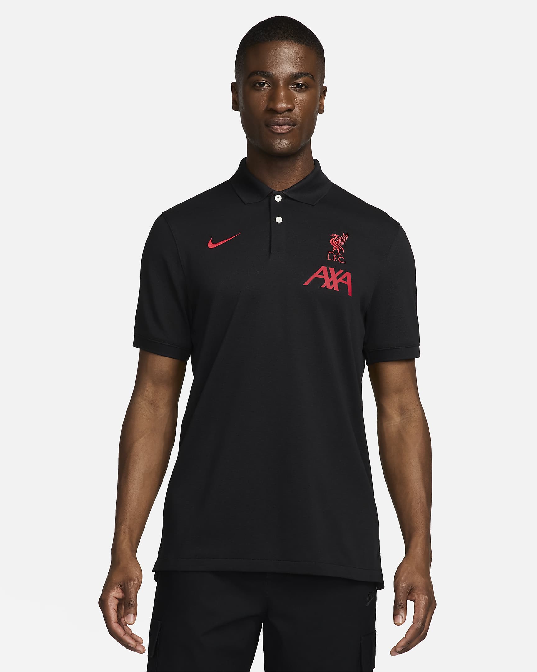 Polo de foot Nike Dri-FIT Liverpool FC The Nike Polo pour homme - Noir/Gym Red