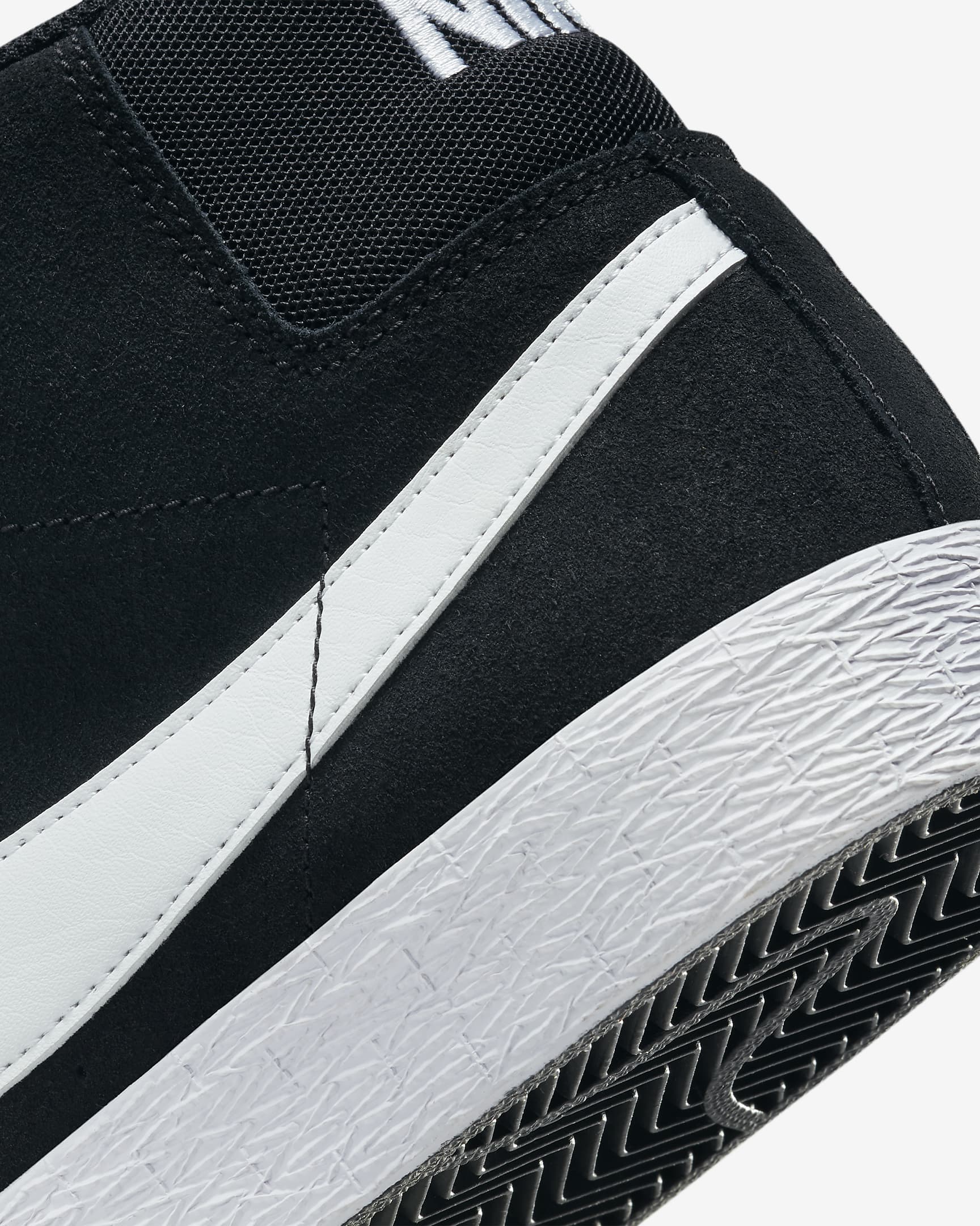 Nike SB Zoom Blazer Mid Skate Shoe - Black/White/White/White