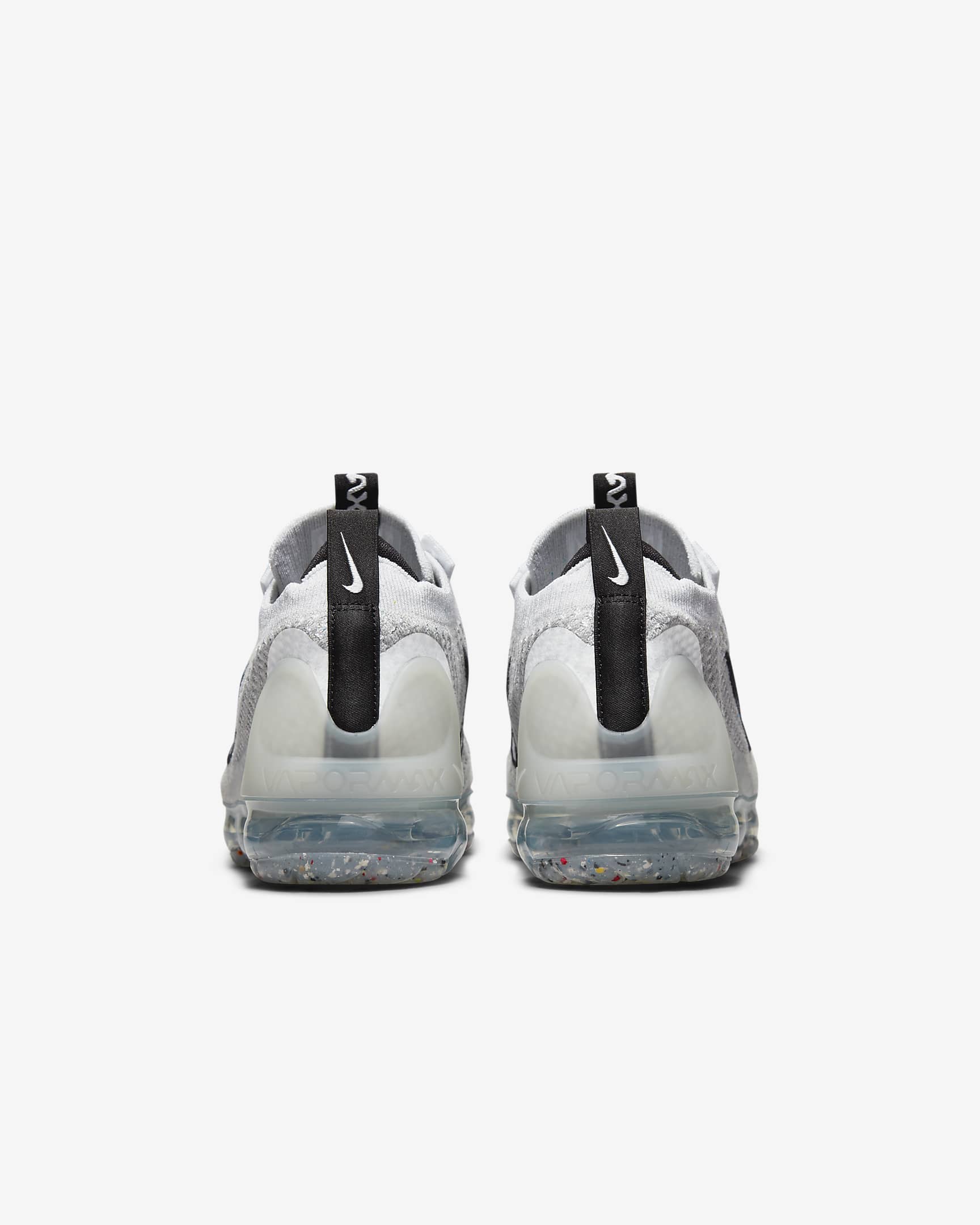 Chaussure Nike Air VaporMax 2021 FK pour ado - Blanc/Noir/Metallic Silver/Blanc