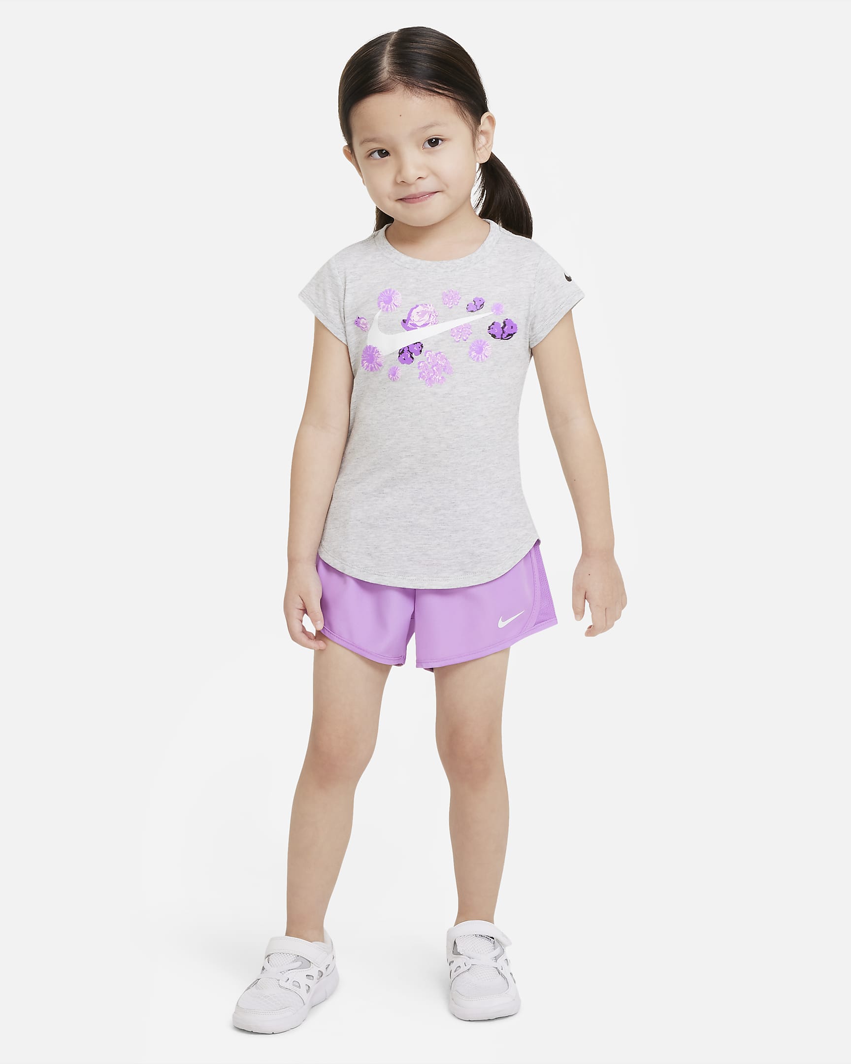 Nike Floral Logo Tee Toddler T-Shirt. Nike LU