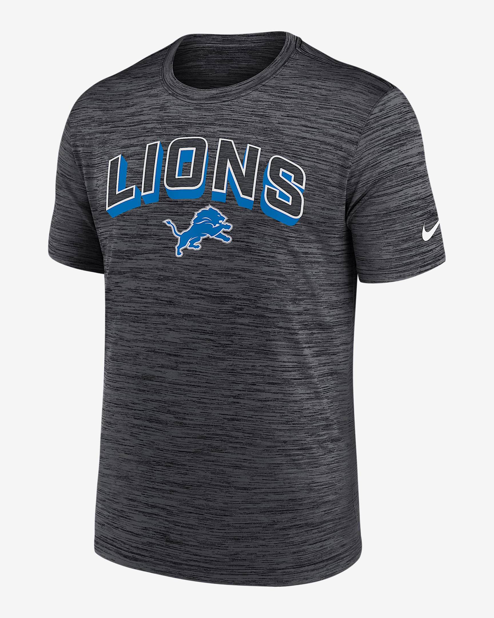 Detroit Lions Velocity Men's Nike Dri-FIT NFL T-Shirt - Charcoal