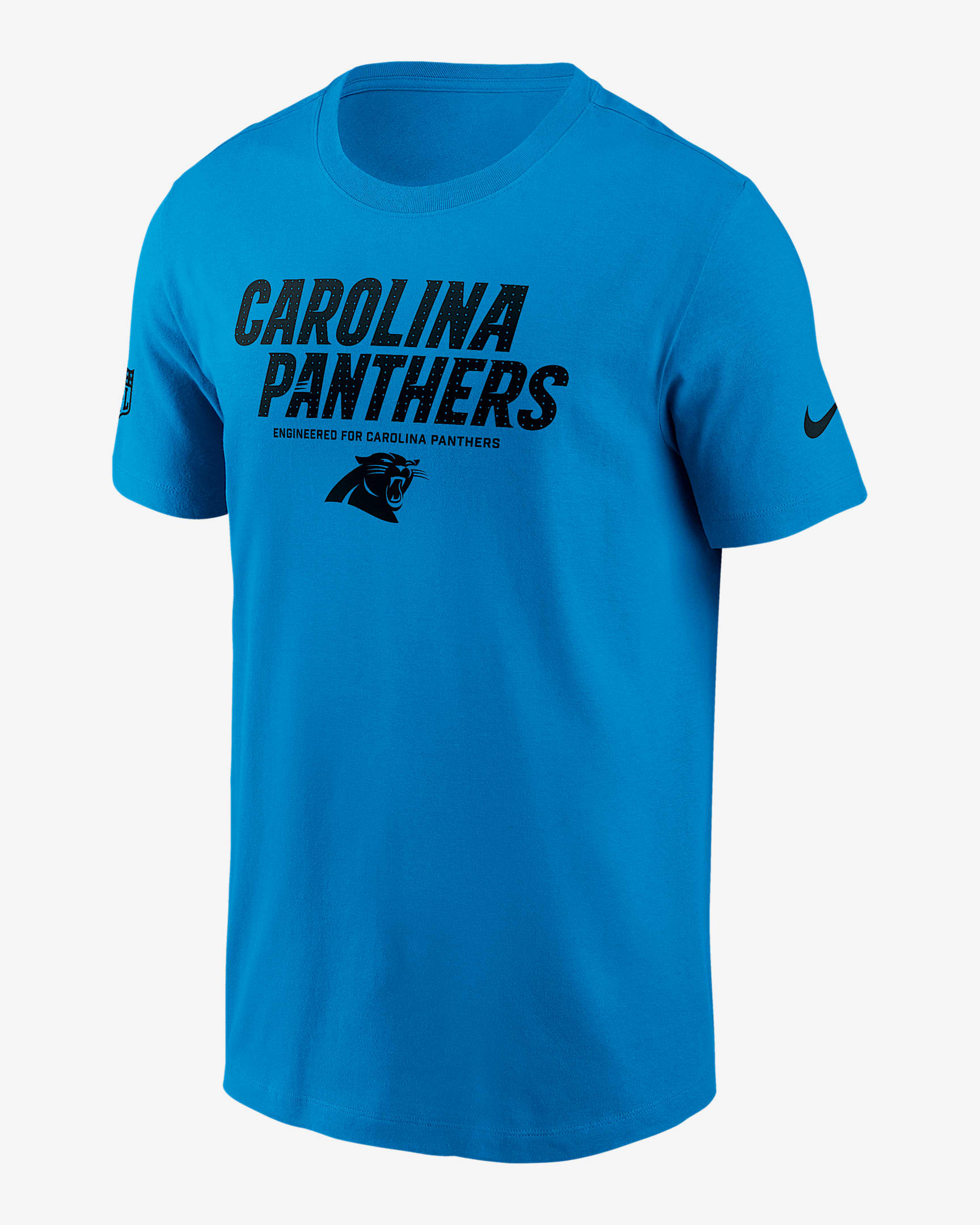 Carolina Panthers Sideline Team Issue Men's Nike Dri-FIT NFL T-Shirt - Blue