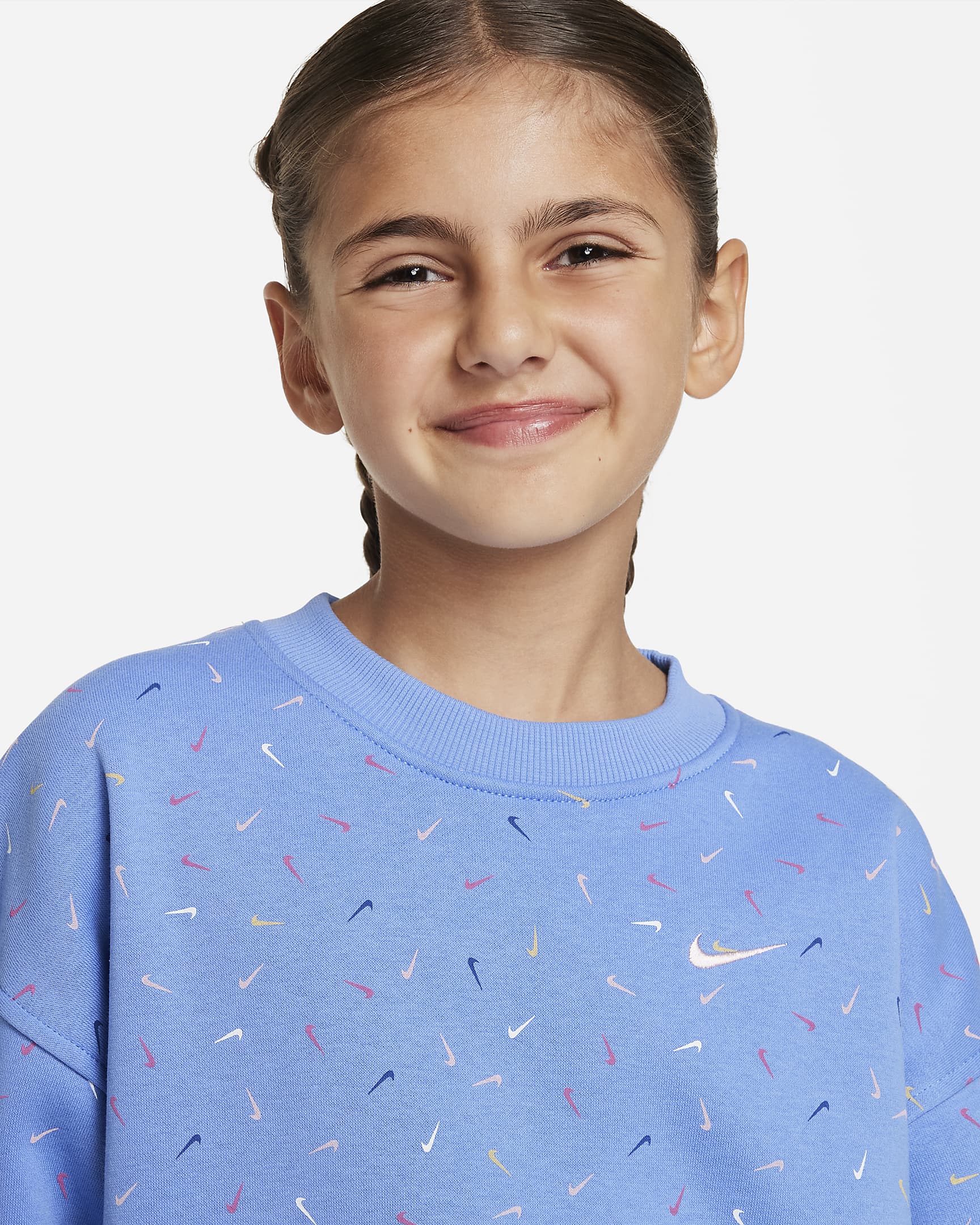 Sweat oversize Nike Sportswear Club Fleece pour ado (fille). Nike LU