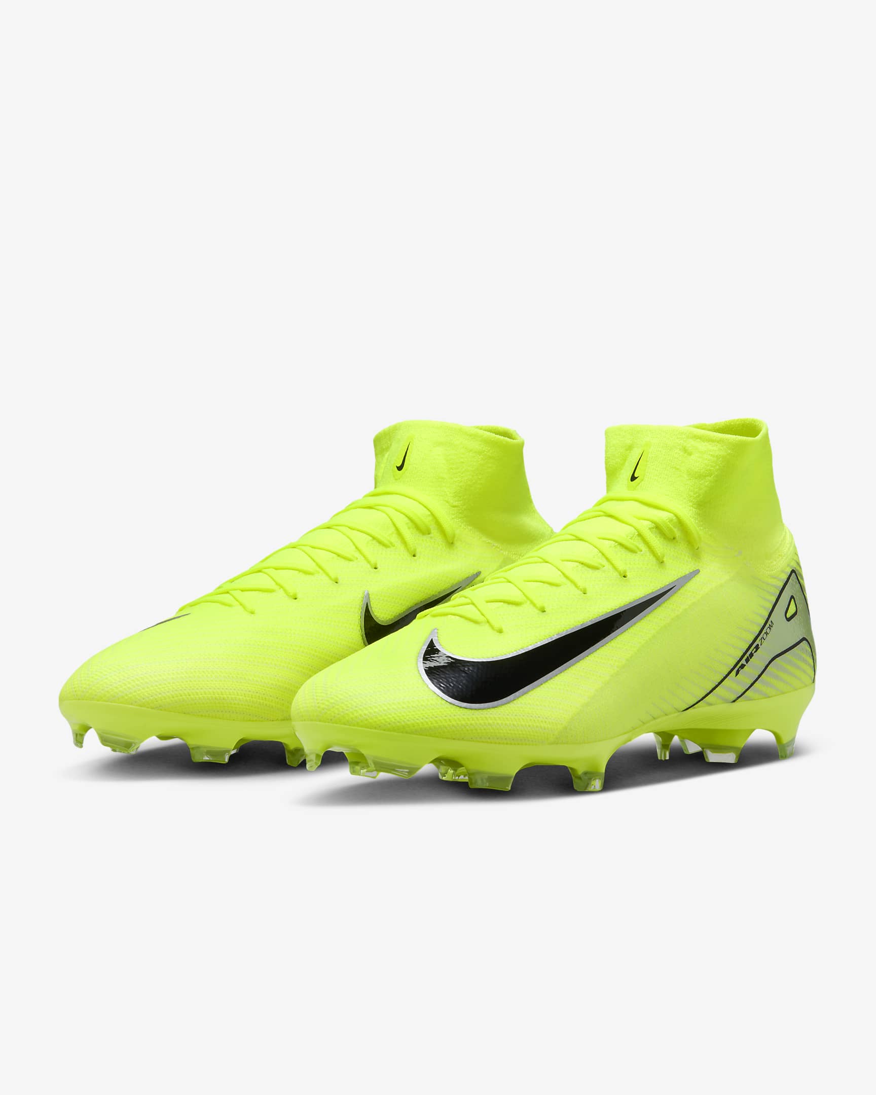 Nike Mercurial Superfly 10 Pro FG High-Top Football Boot - Volt/Black