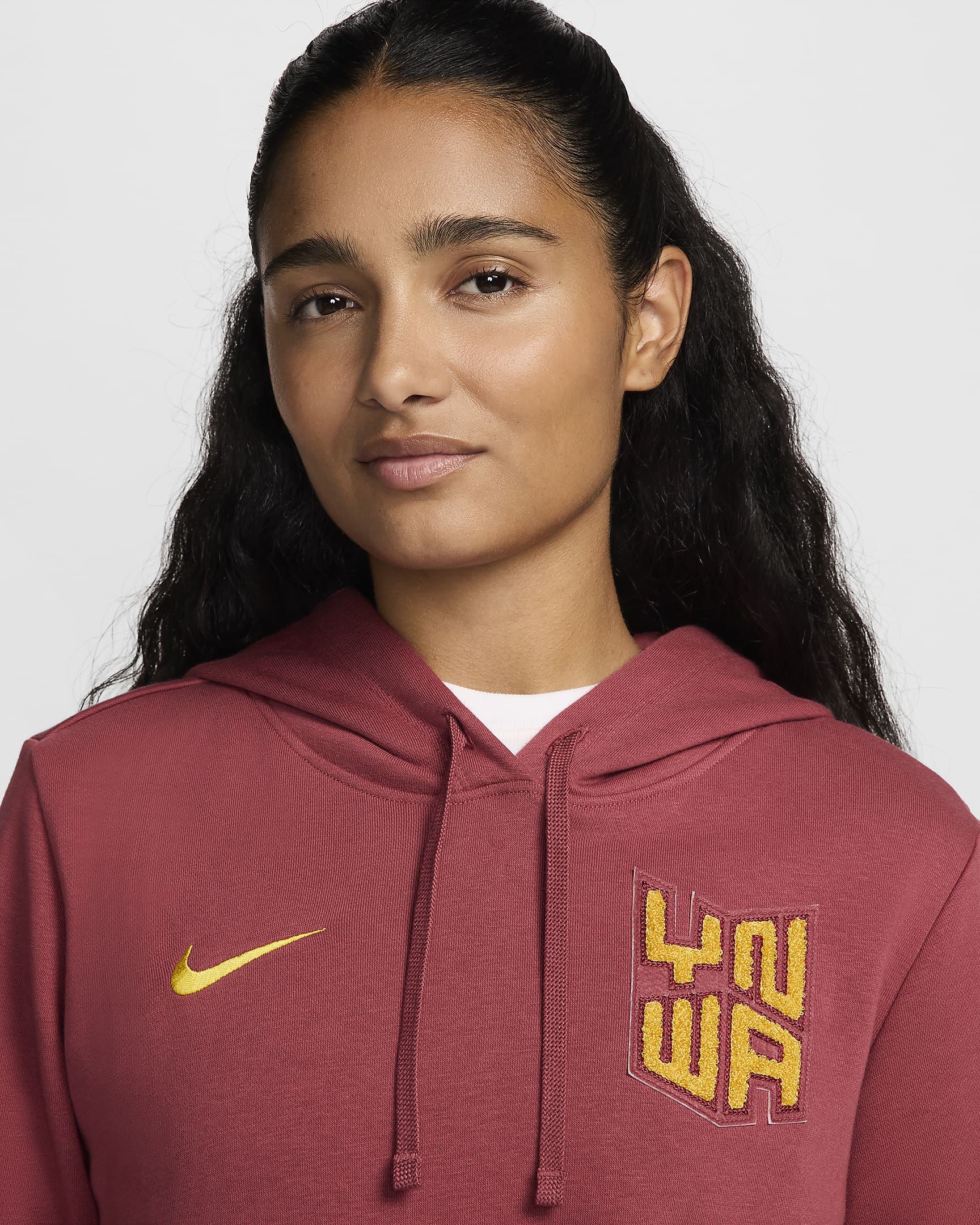 Sweat à capuche Nike Football Liverpool FC Club Fleece pour femme - Cedar/Chrome Yellow