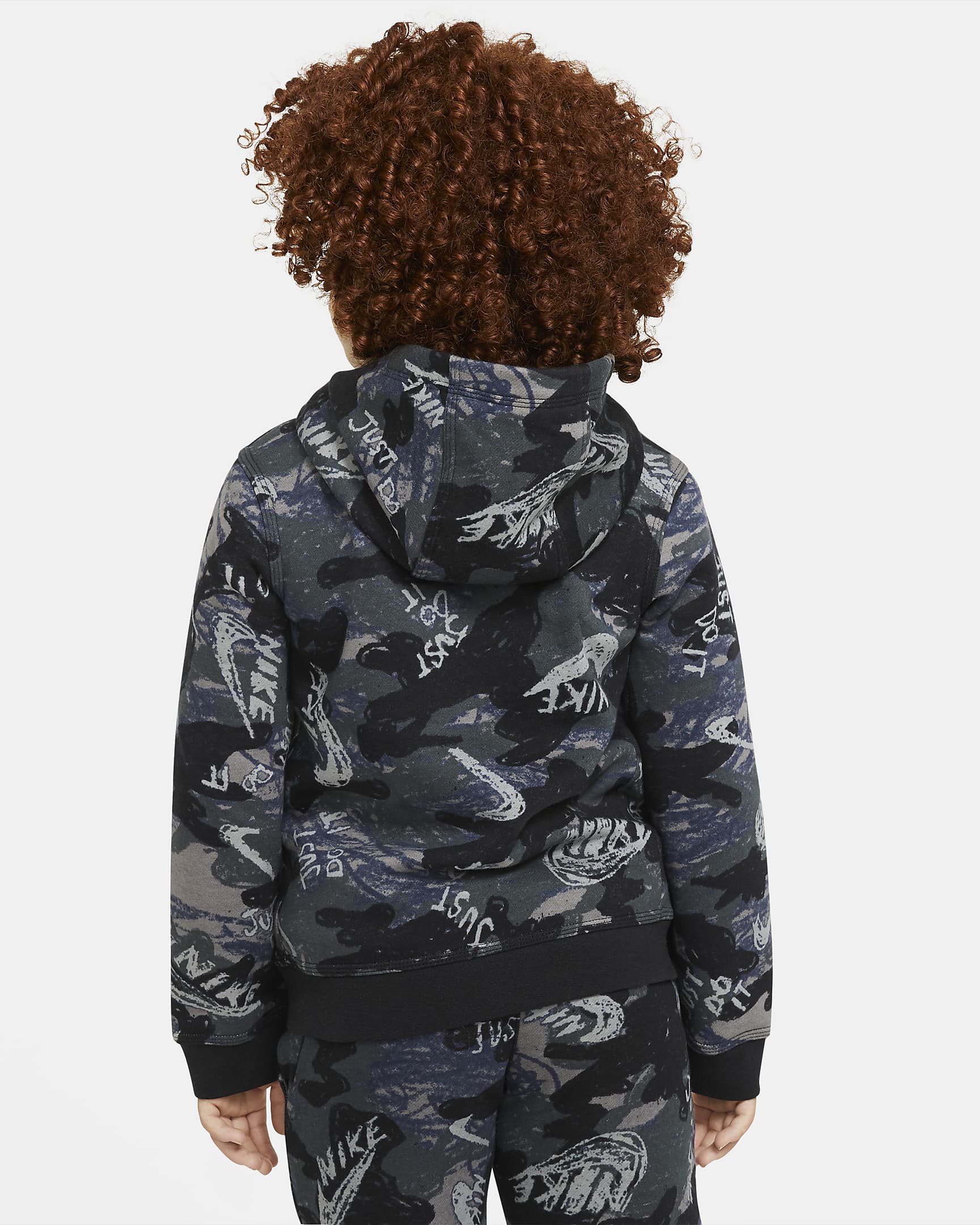 Nike Sportswear Club Fleece Big Kids' (Boys') Printed Pullover Hoodie ...