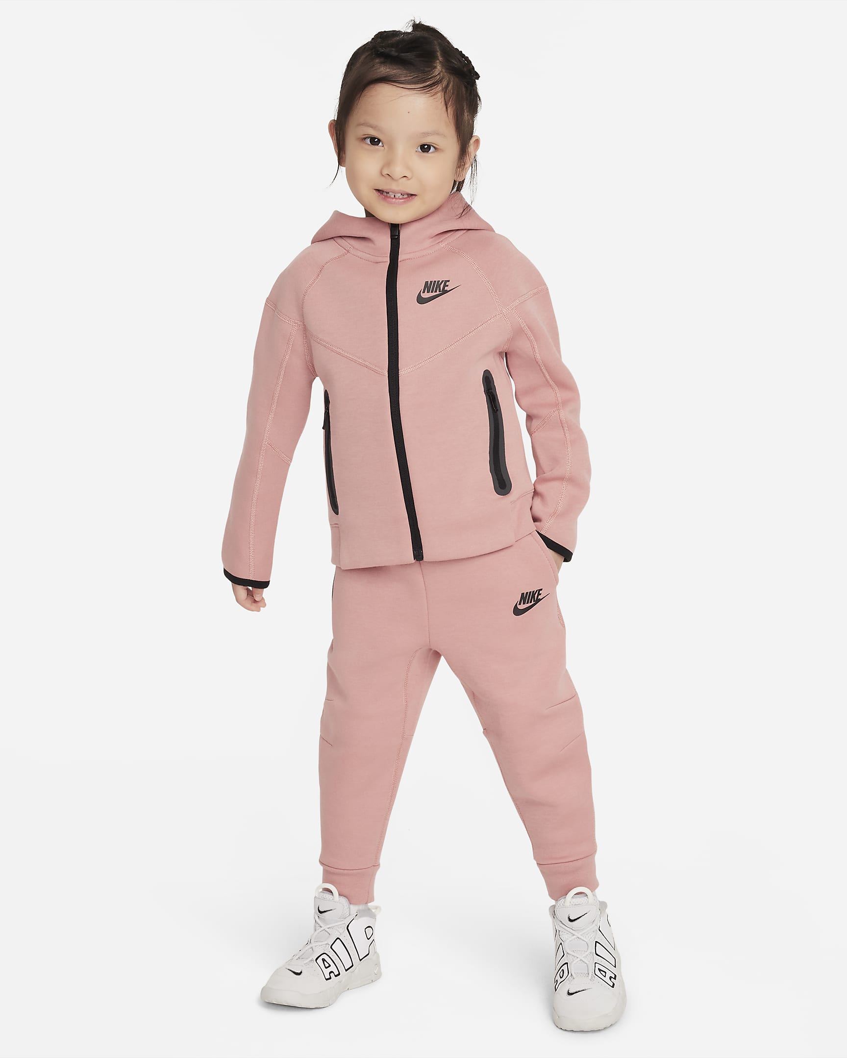 Nike Sportswear Tech Fleece Full-Zip Set Toddler 2-Piece Hoodie Set ...