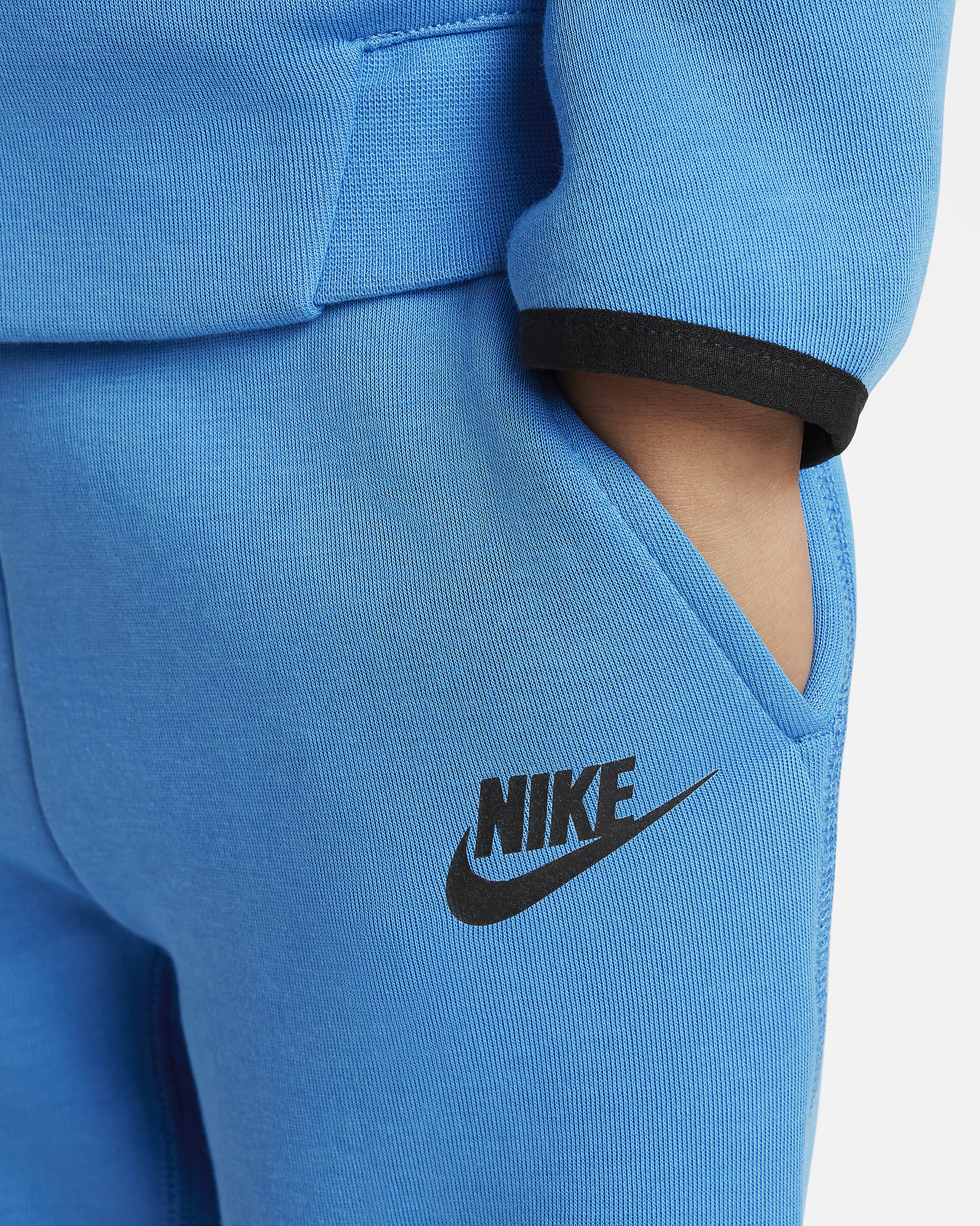 Nike Sportswear Tech Fleece Full-Zip Set Toddler 2-Piece Hoodie Set - Light Photo Blue