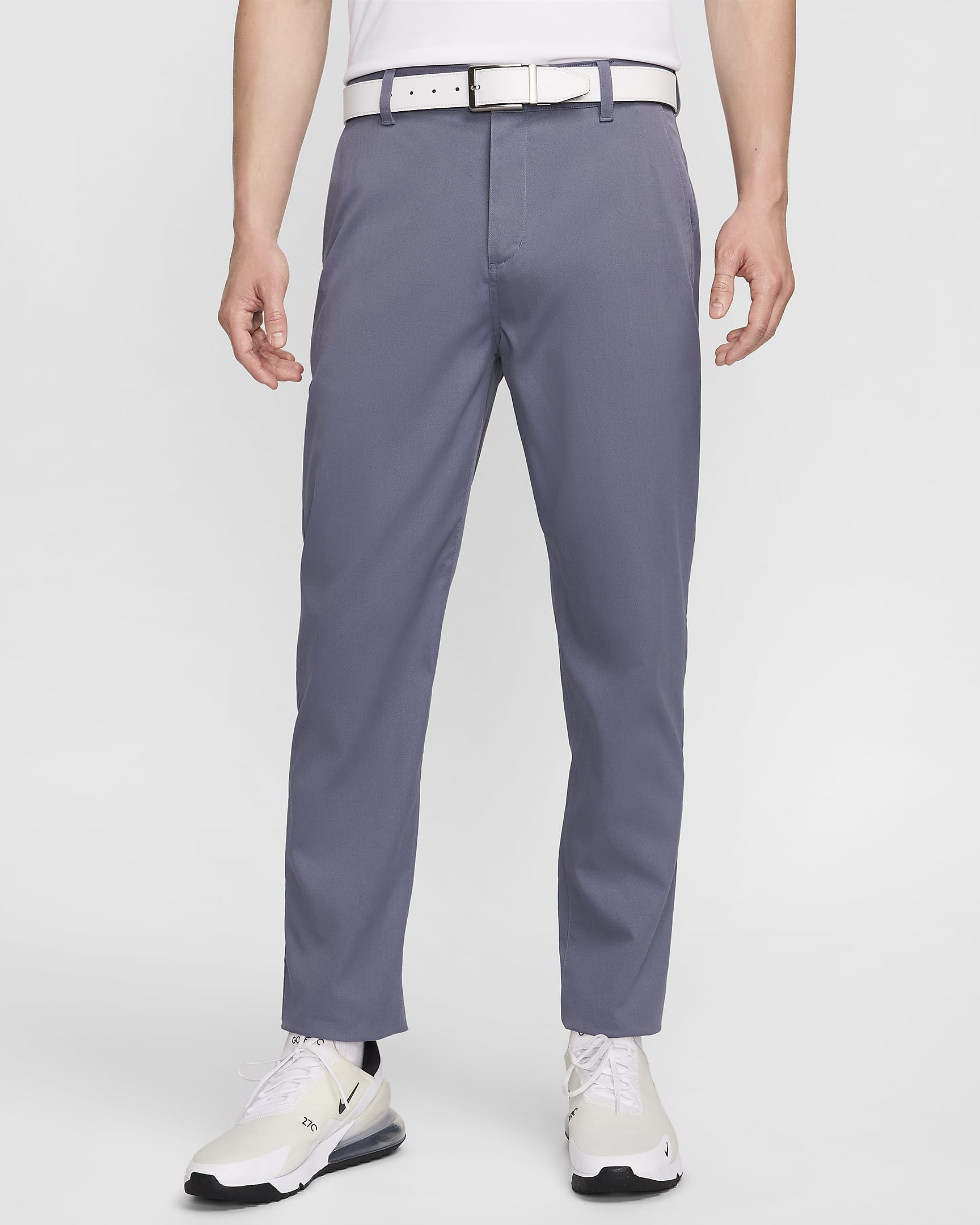 Pánské golfové chino kalhoty Nike Tour Repel v zeštíhleném střihu - Light Carbon/Černá