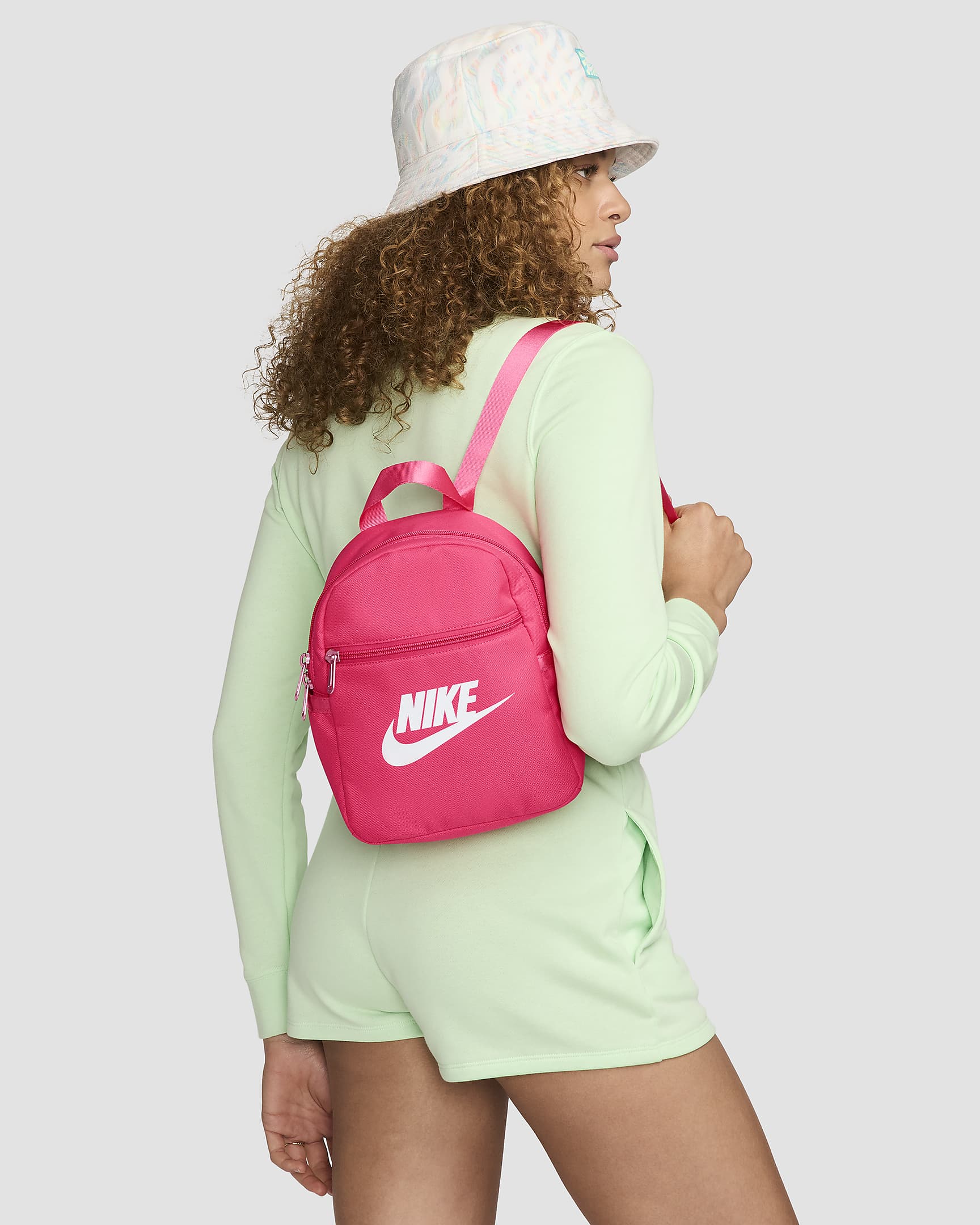 Mini sac à dos Nike Sportswear Futura 365 pour Femme (6 L) - Aster Pink/Aster Pink/Blanc