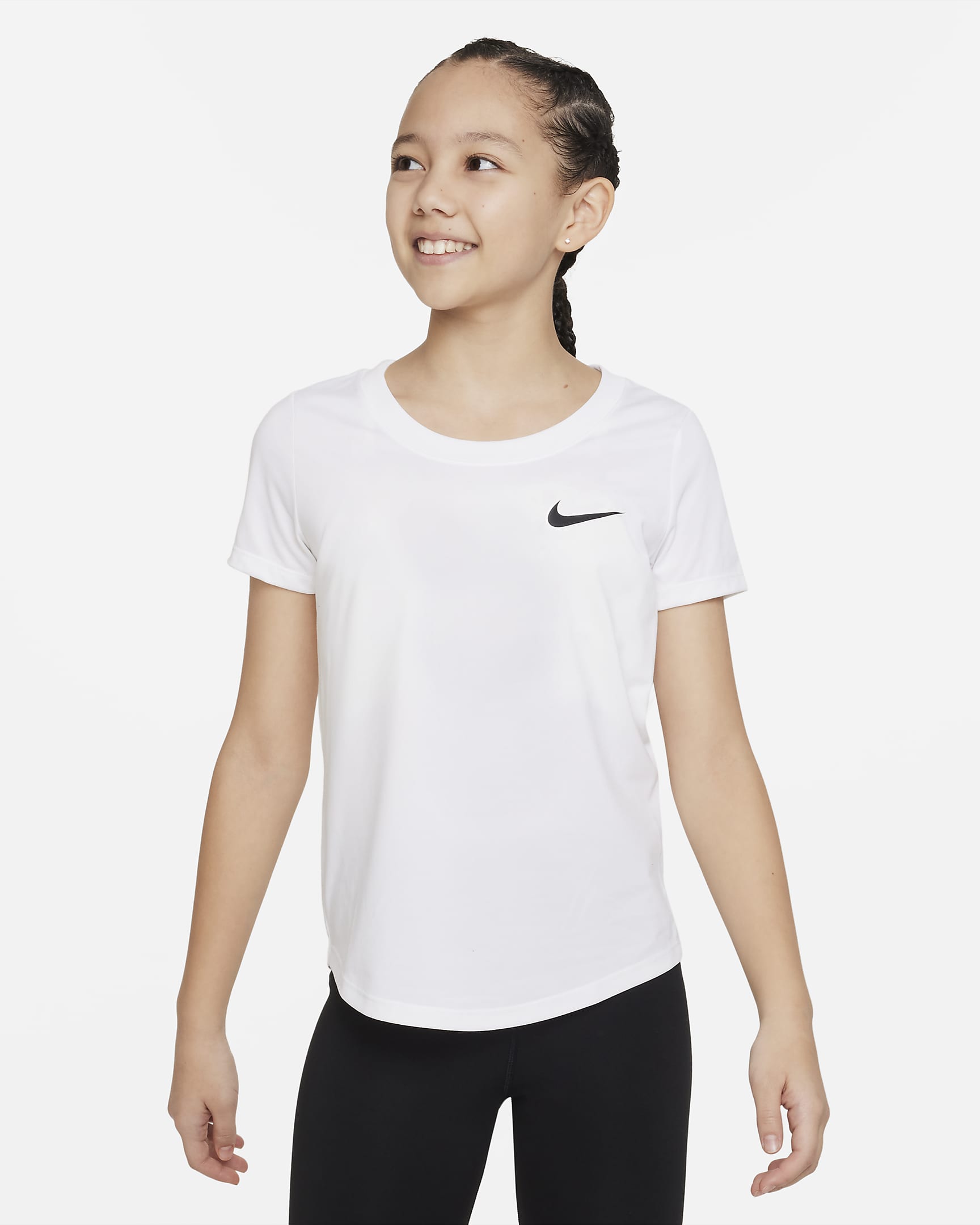 Playera de entrenamiento para niña talla grande Nike Dri-FIT. Nike.com