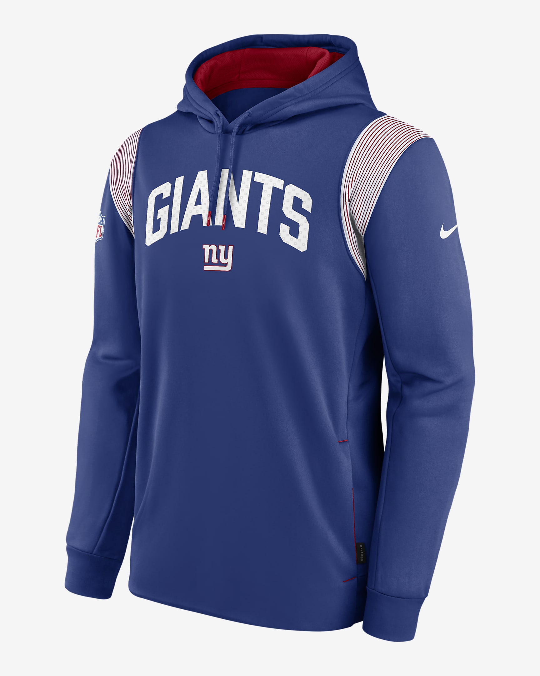 Nike Therma Athletic Stack (NFL New York Giants) Men's Pullover Hoodie ...