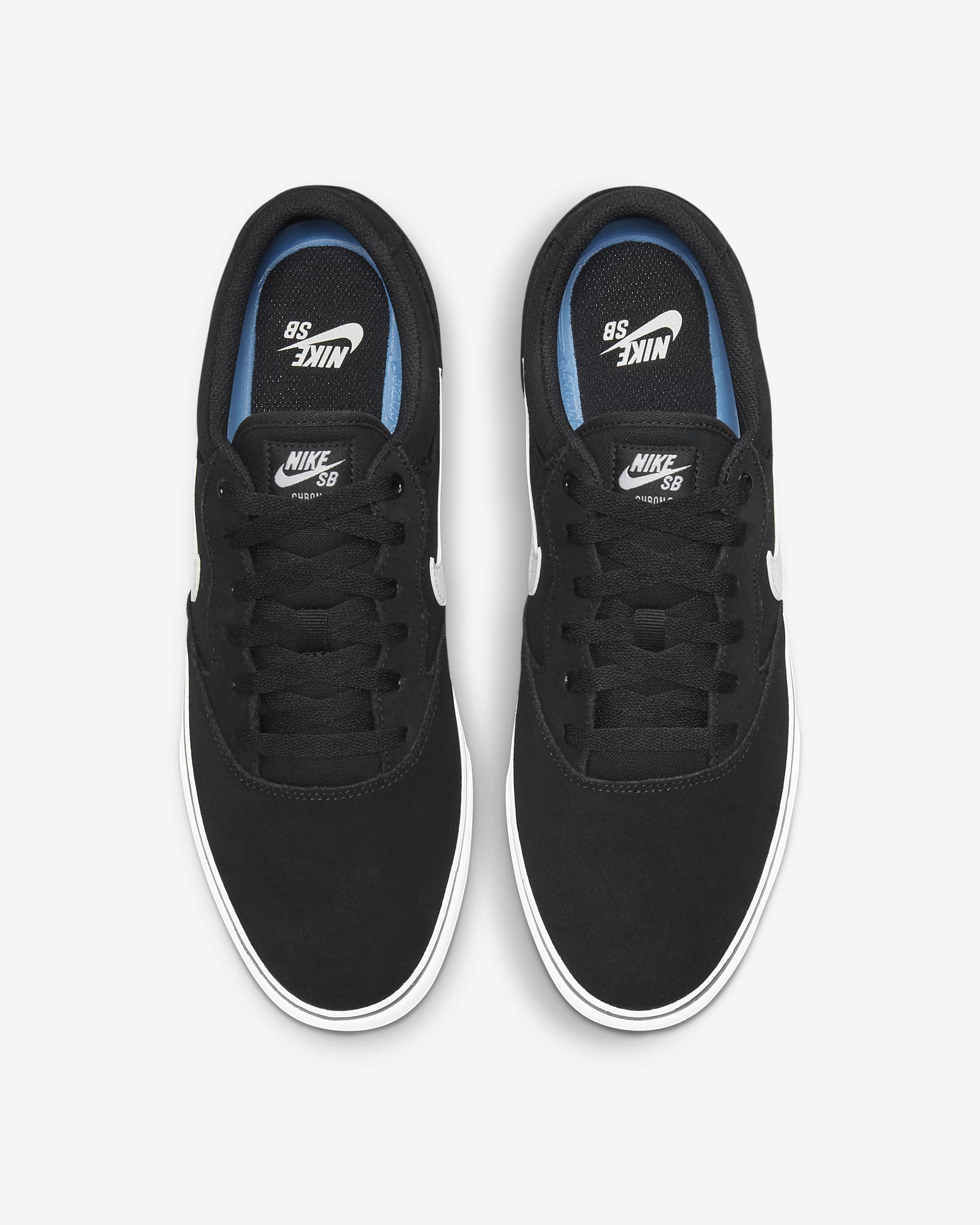 Nike SB Chron 2 Skate Shoe - Black/Black/White