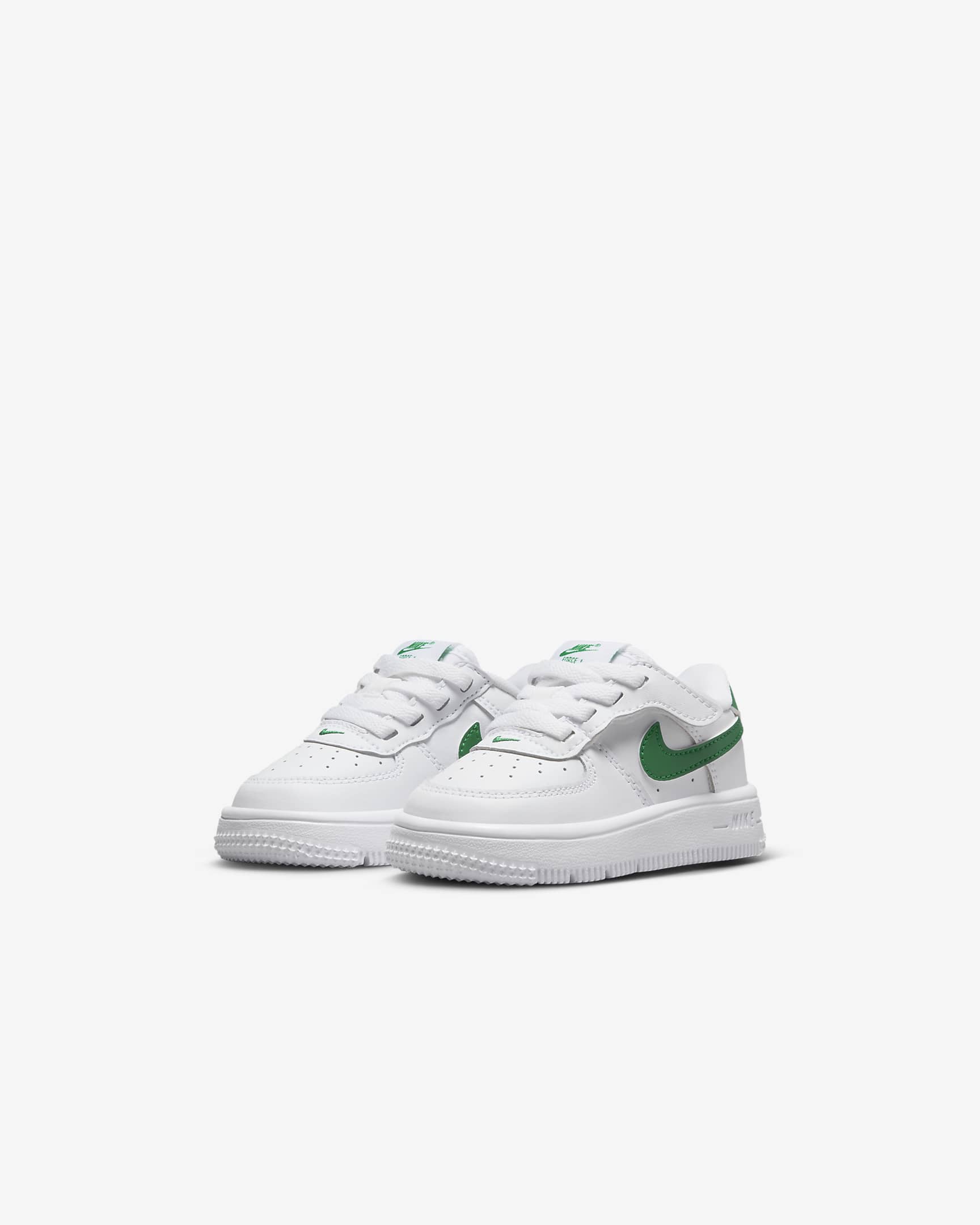 Nike Force 1 Low EasyOn Baby/Toddler Shoes - White/White/Malachite