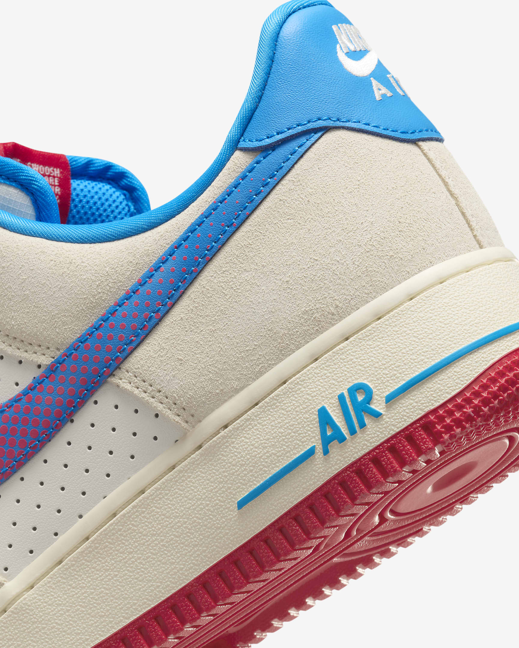 Nike Air Force 1 '07 LV8 Men's Shoes - Coconut Milk/Sail/University Red/Photo Blue