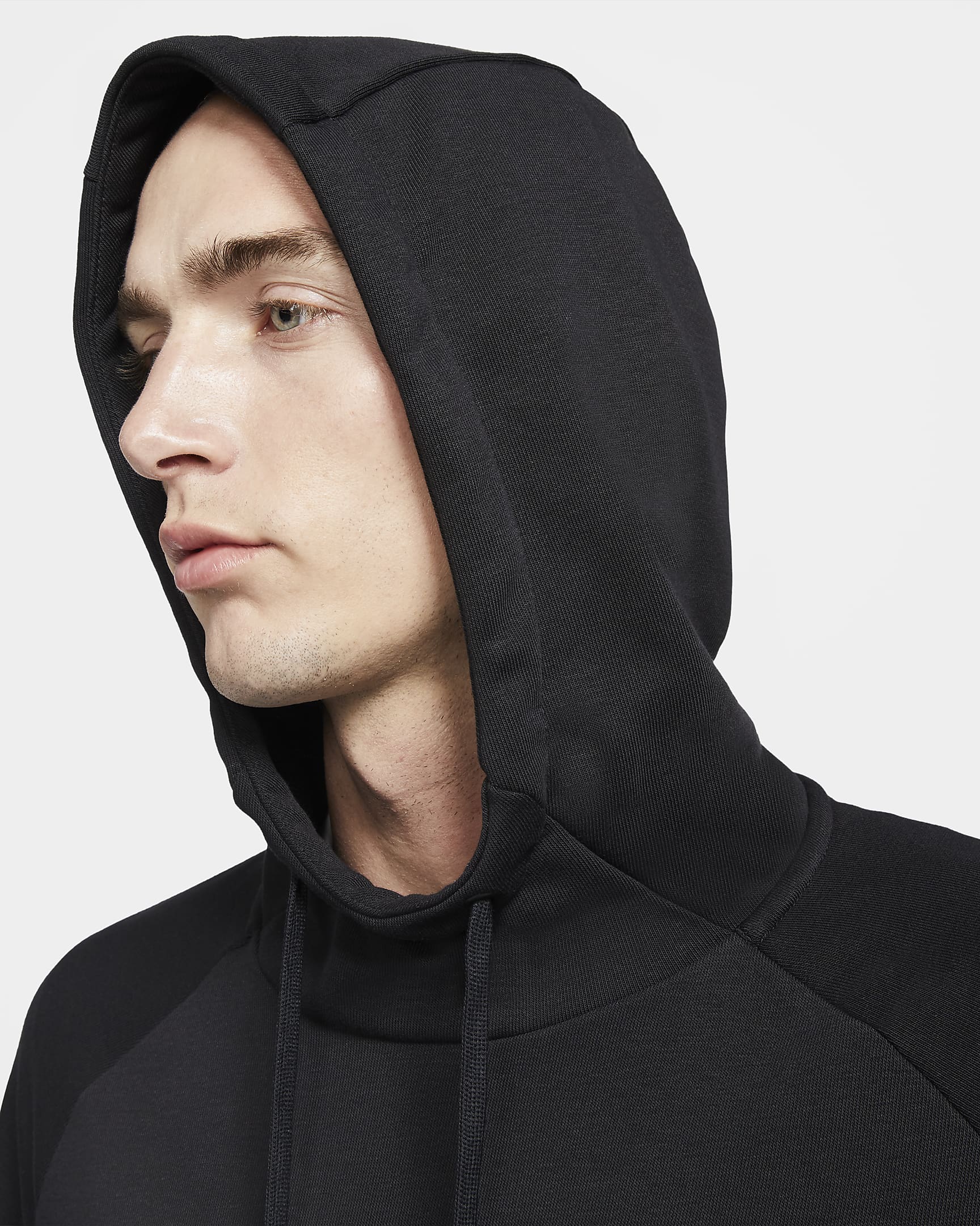 Nike Dry Graphic Men's Dri-FIT Hooded Fitness Pullover Hoodie - Black/White