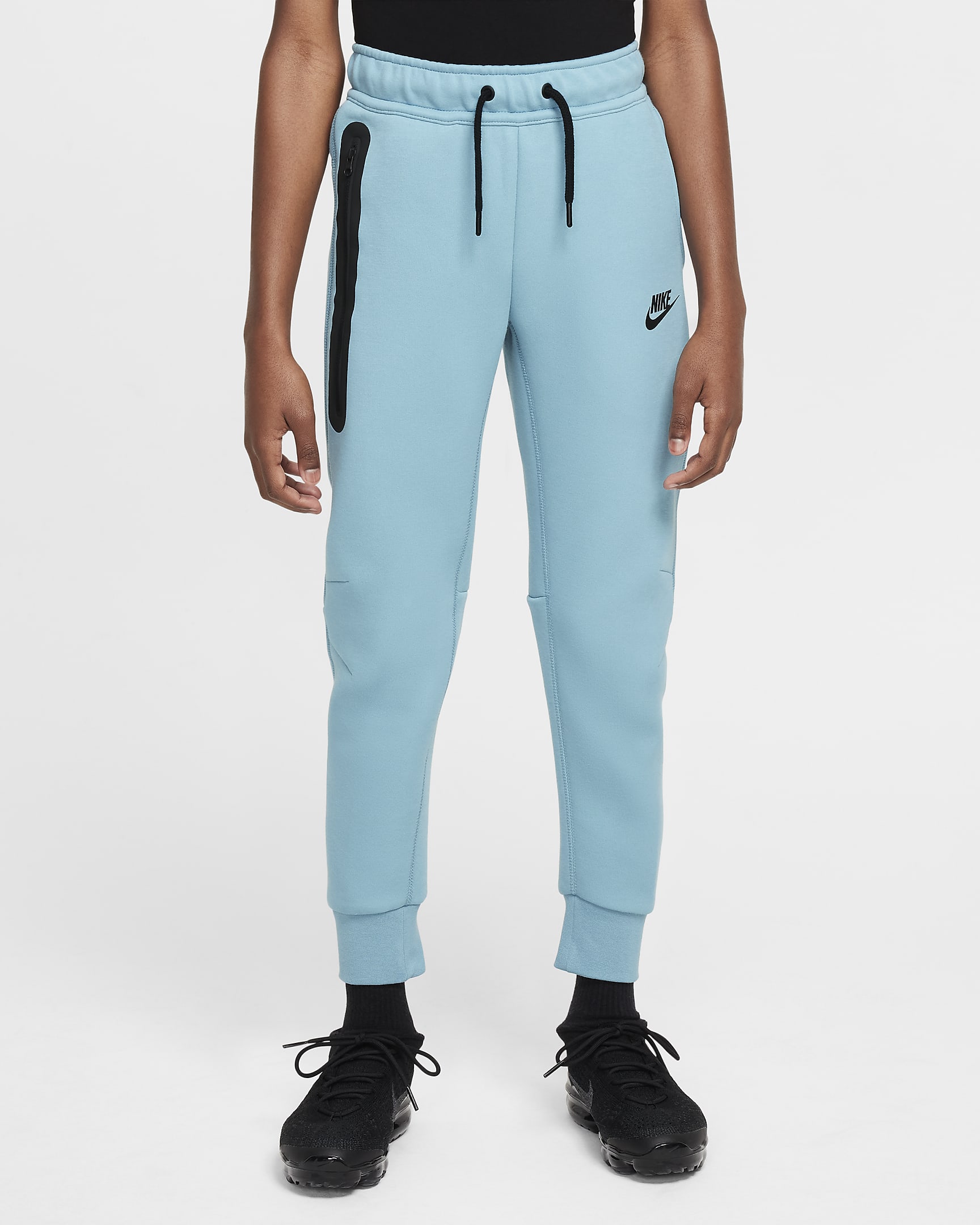 Nike Sportswear Tech Fleece nadrág nagyobb gyerekeknek (fiúk) - Denim Turquoise/Fekete/Fekete