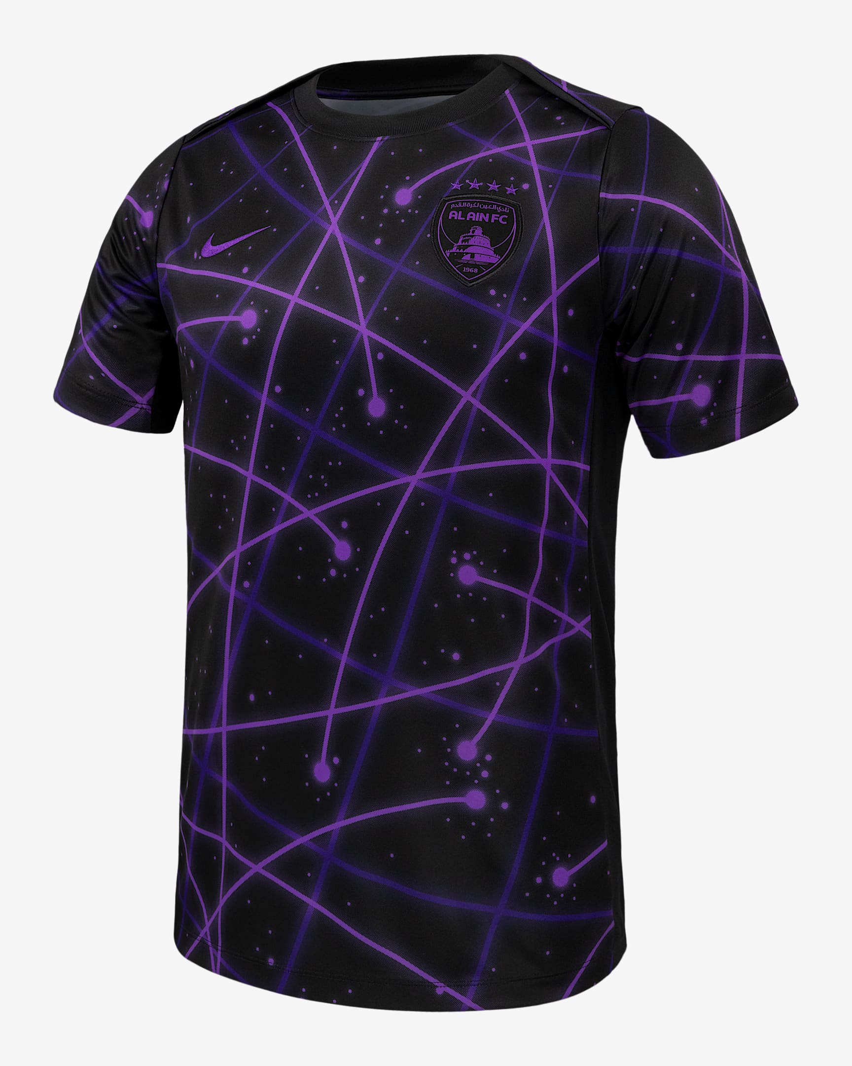 Playera de fútbol de manga corta para antes del partido Nike para hombre Al Ain FC - Negro