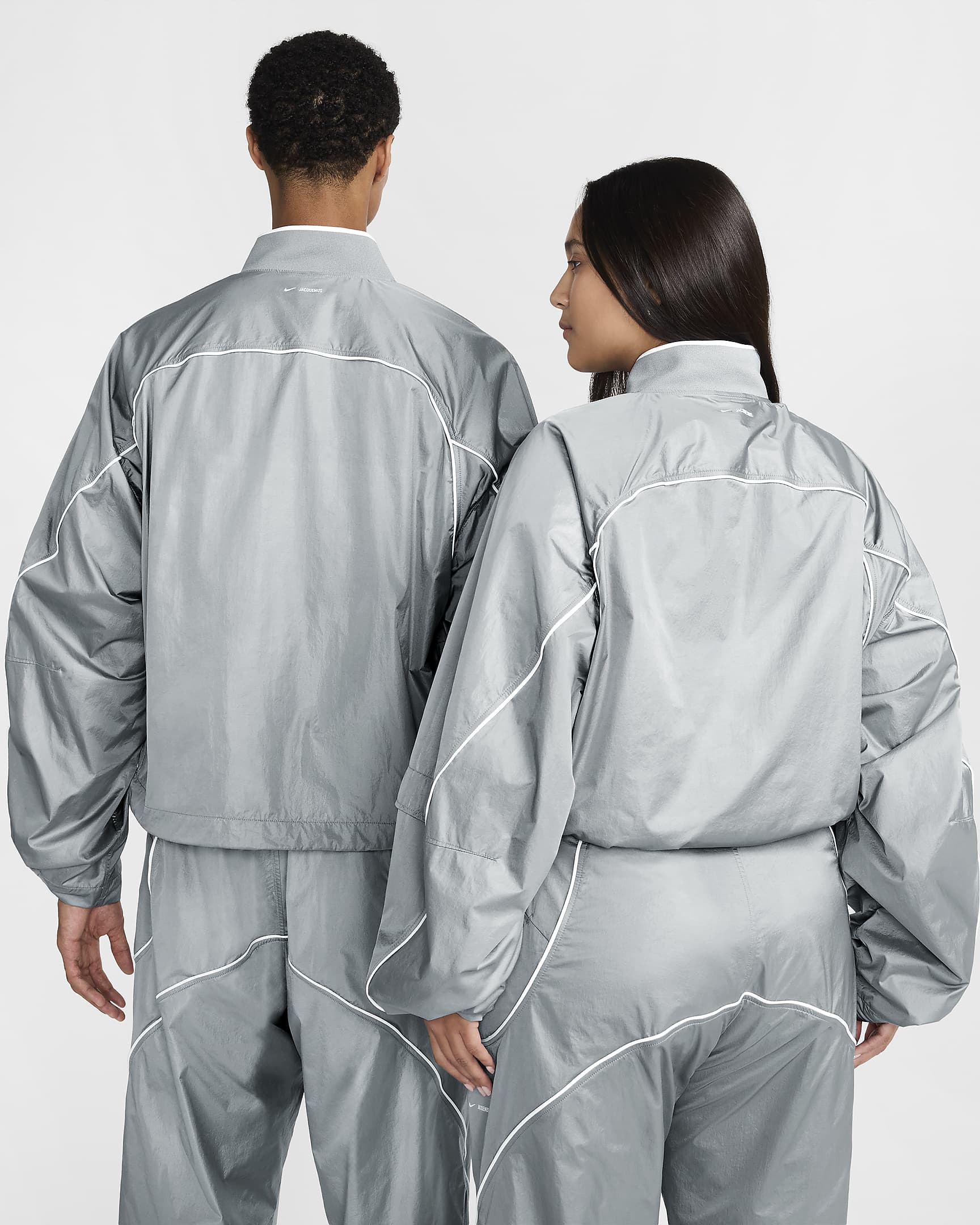 Nike x Jacquemus Track Jacket - Particle Grey/White