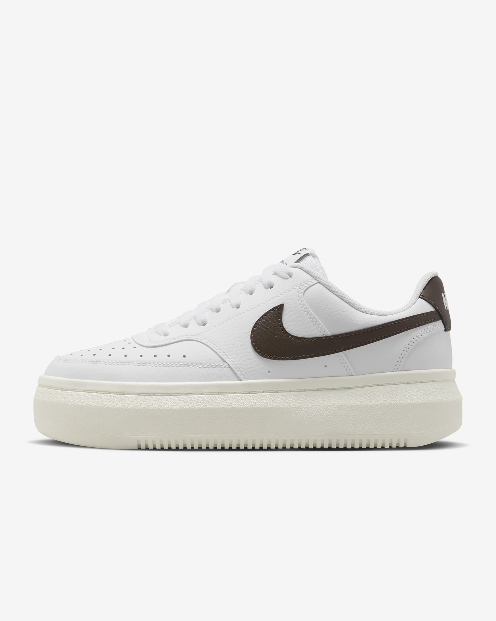 Nike Court Vision Alta 女鞋 - 白色/Sail/Baroque Brown